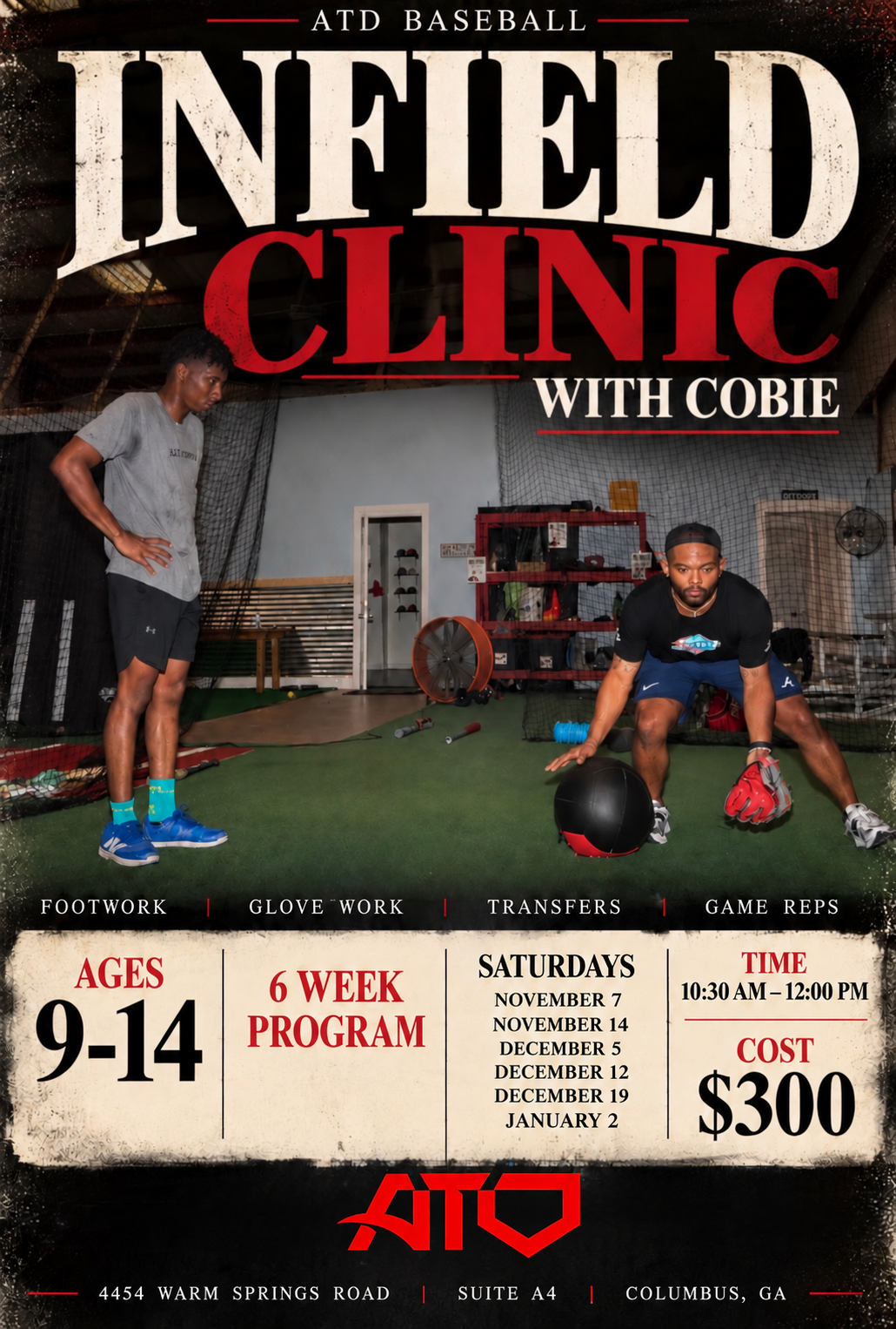 Saturday Infield Clinic with Cobie Vance