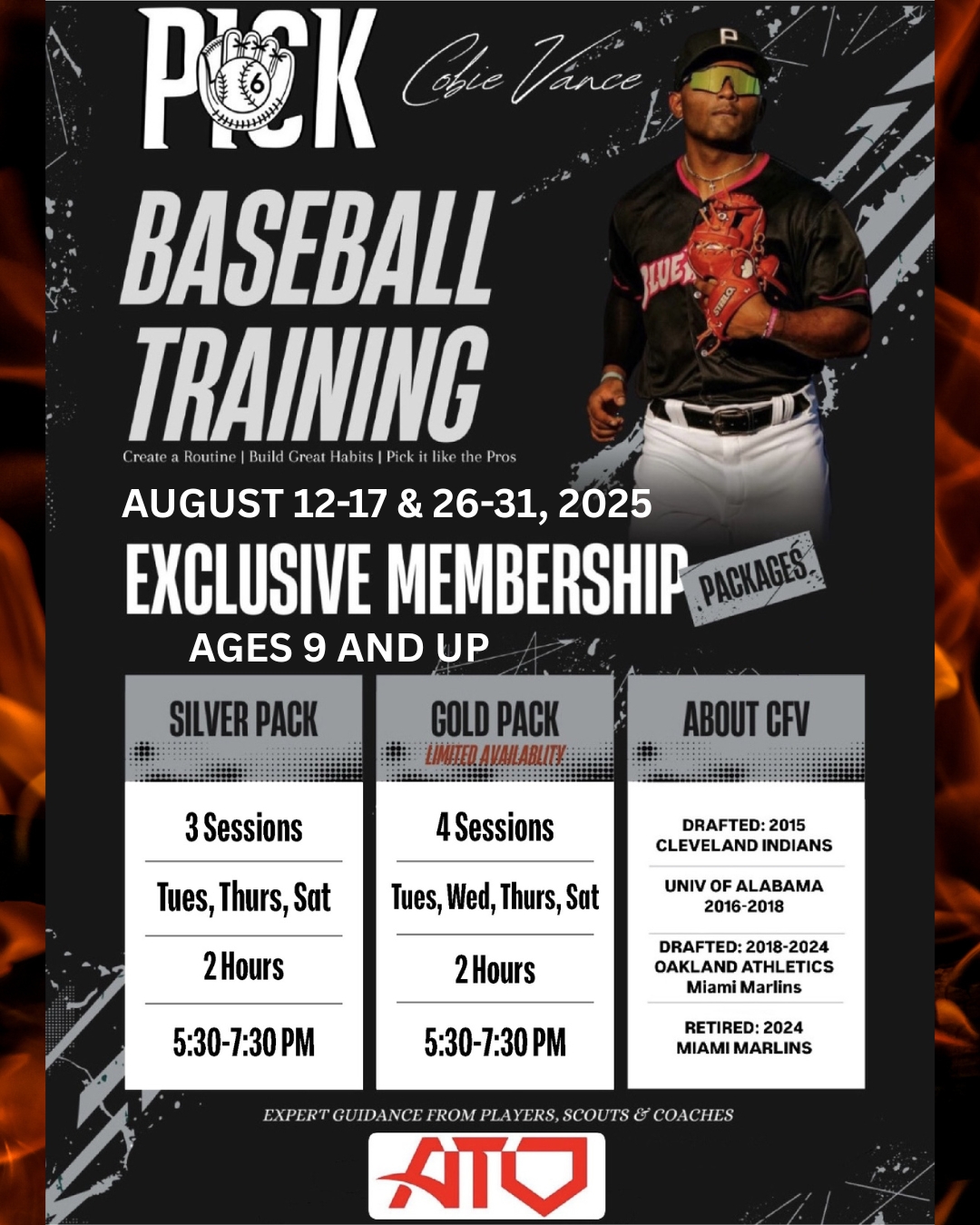 PICK 6 Baseball Training with Cobie Vance Ages 9 & Up
