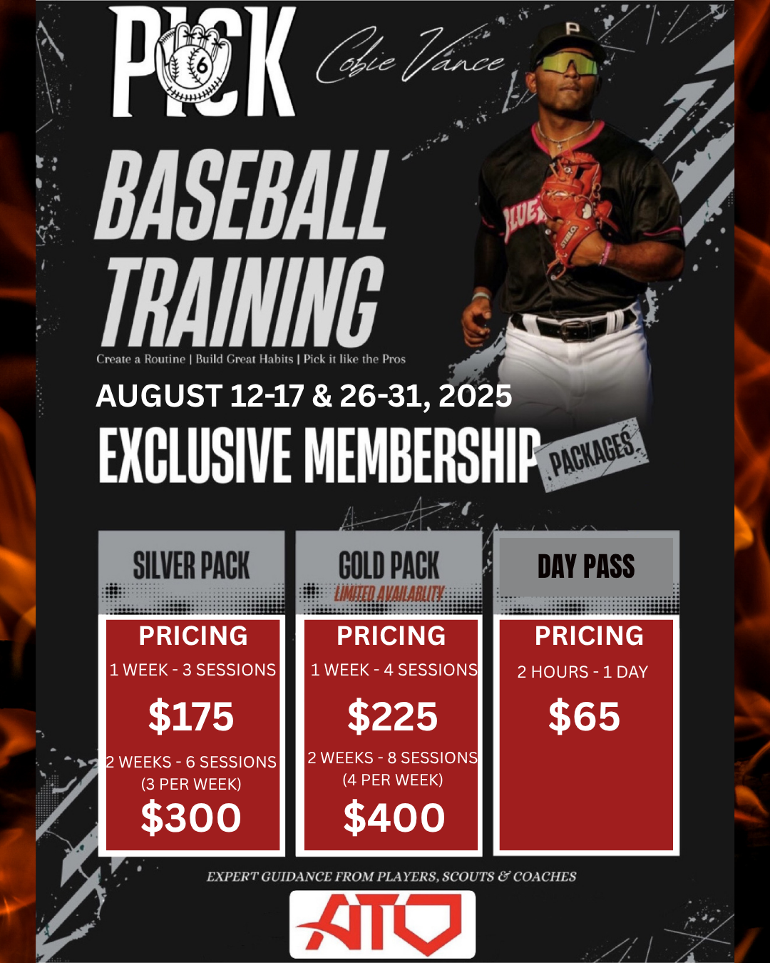 PICK 6 Baseball Training with Cobie Vance Ages 9 & Up