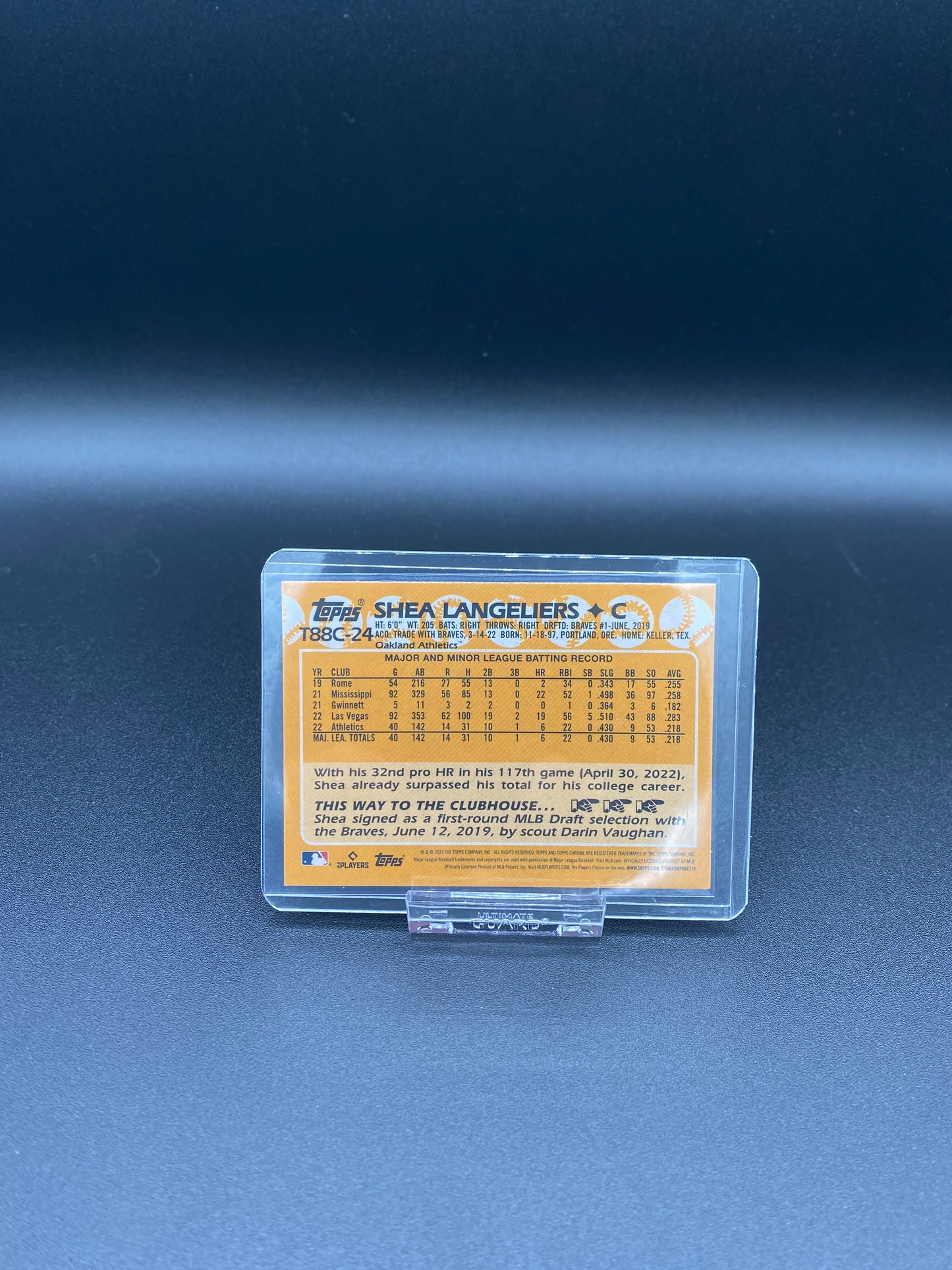 Shea Langeliers Topps Series 2 Chrome Silver Pack Rookie Card