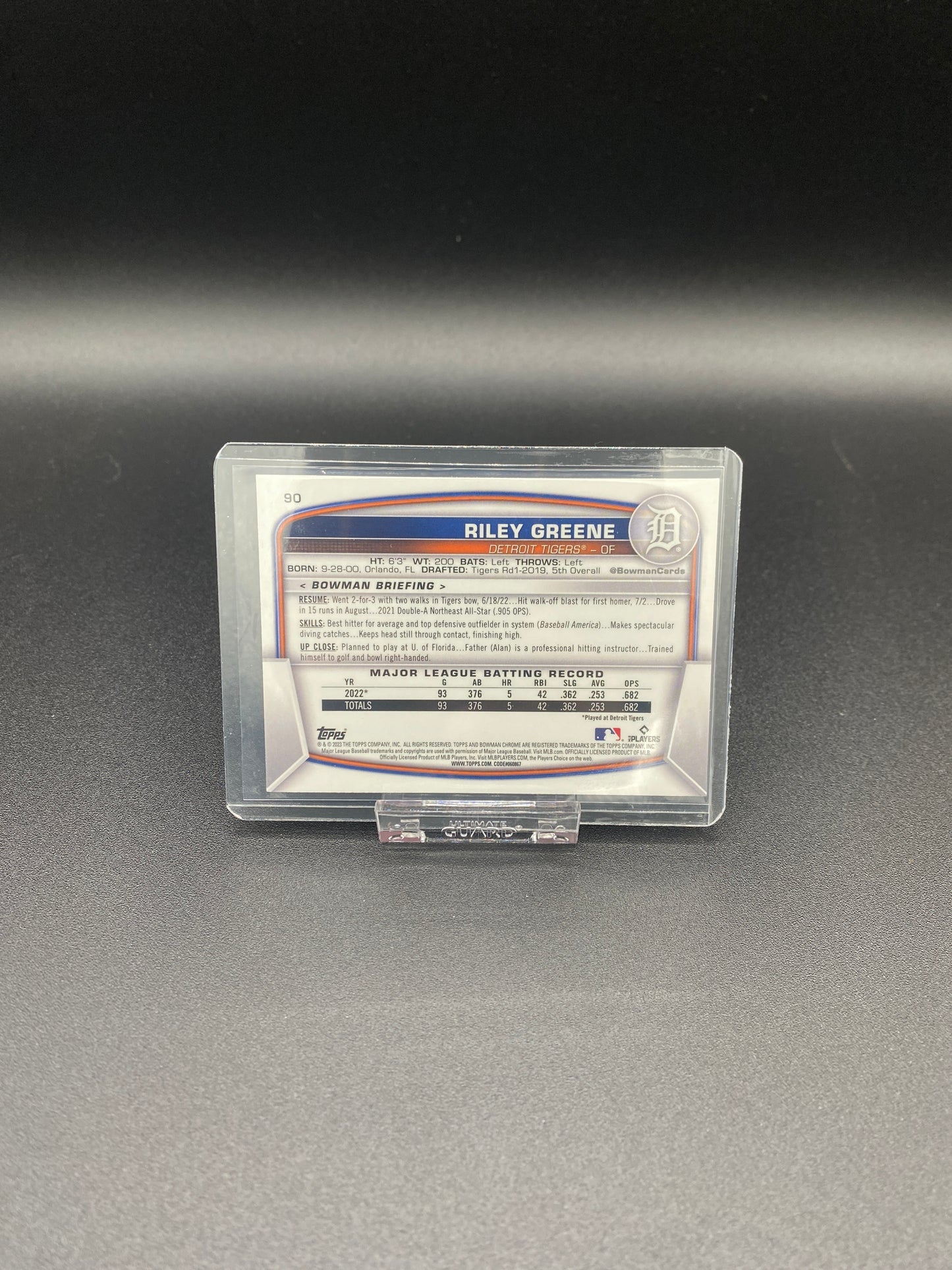 Riley Green Bowman Chrome Rookie Card