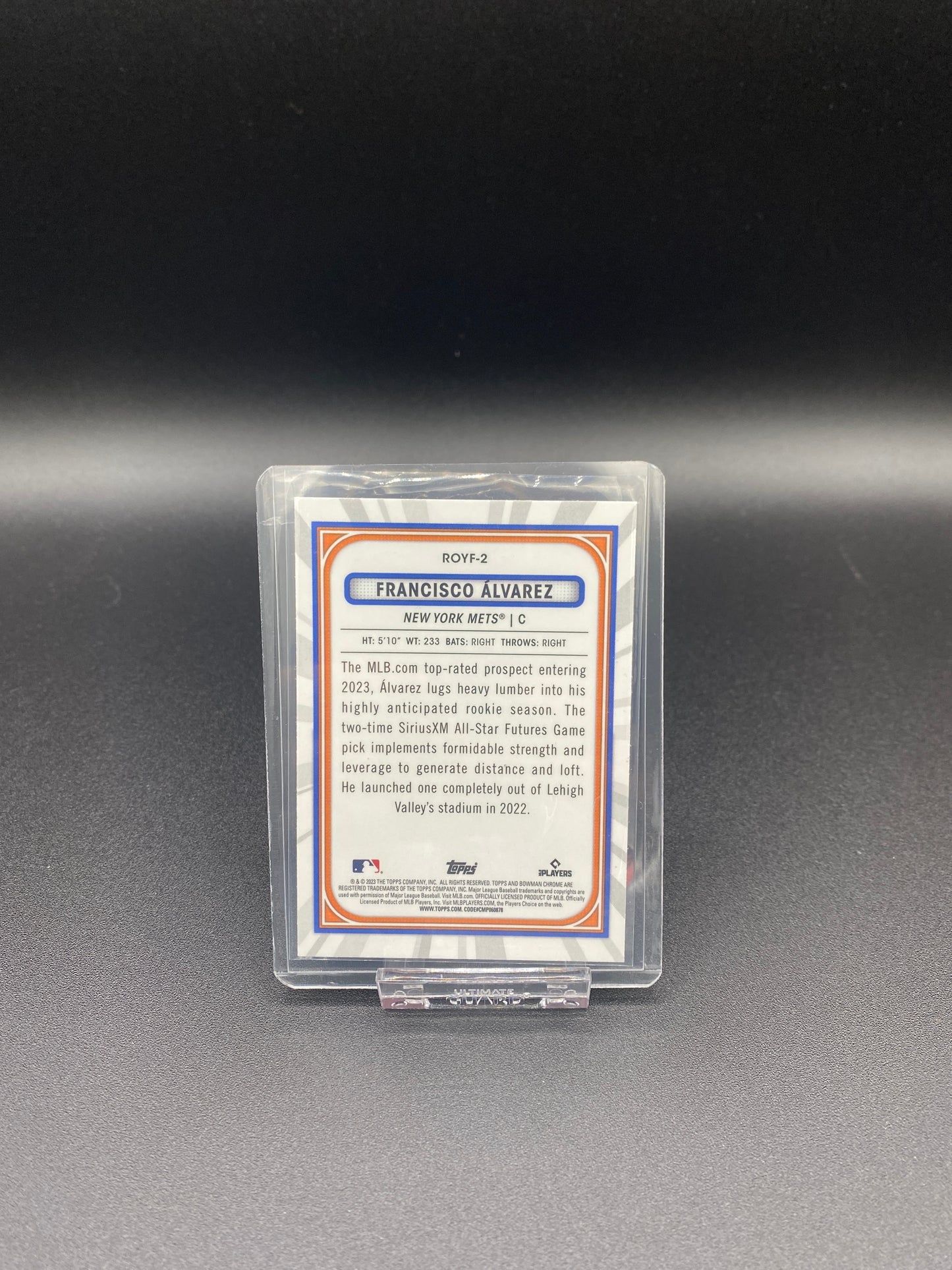 Francisco Alvarez Bowman Chrome Rookie of the Year Favorites RC