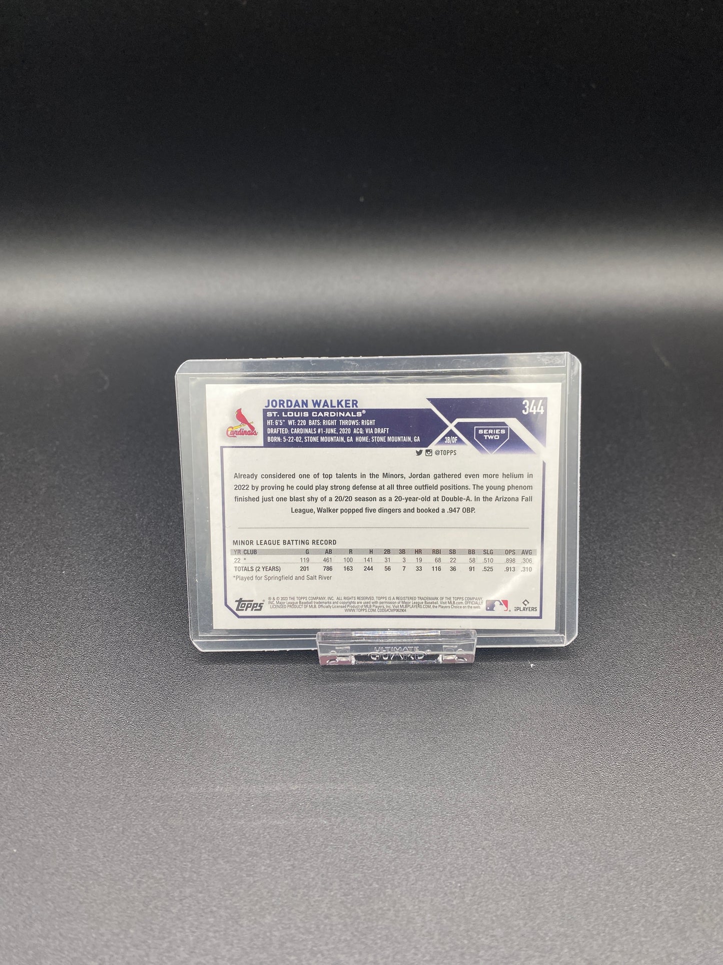 Jordan Walker Topps 2023 Base Rookie Card