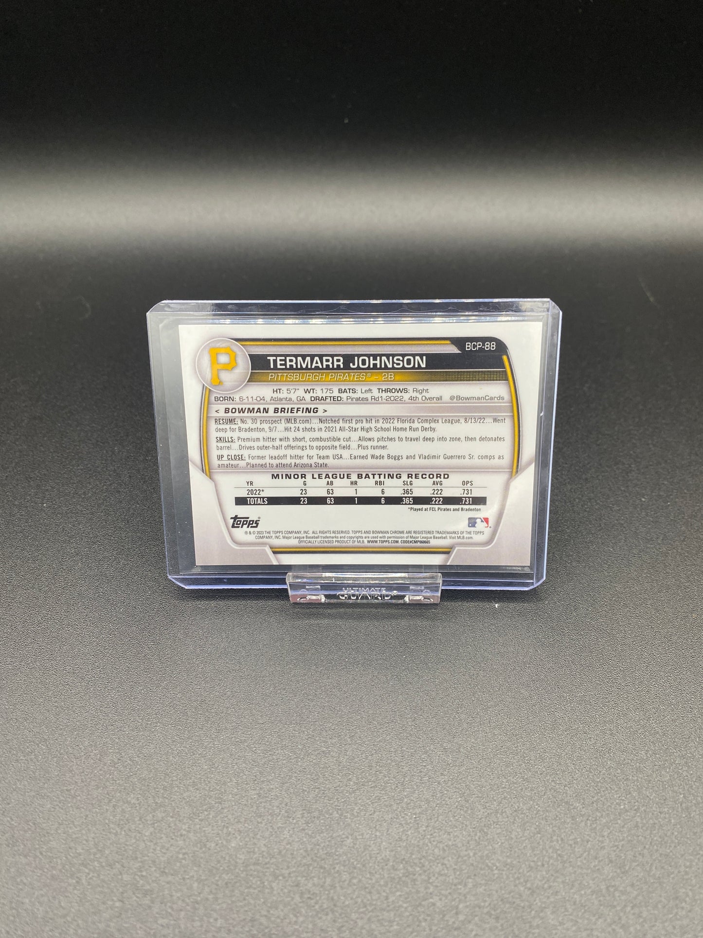 Termarr Johnson Bowman Chrome Green Parallel 56/99