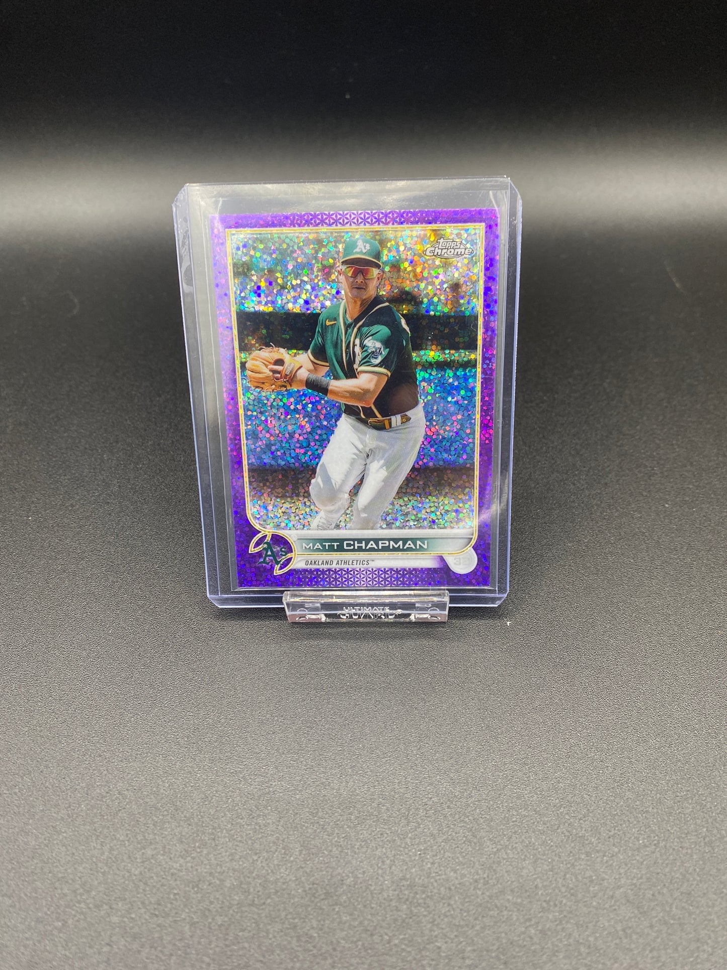 Matt Chapman Topps Chrome Purple Speckle 250/299