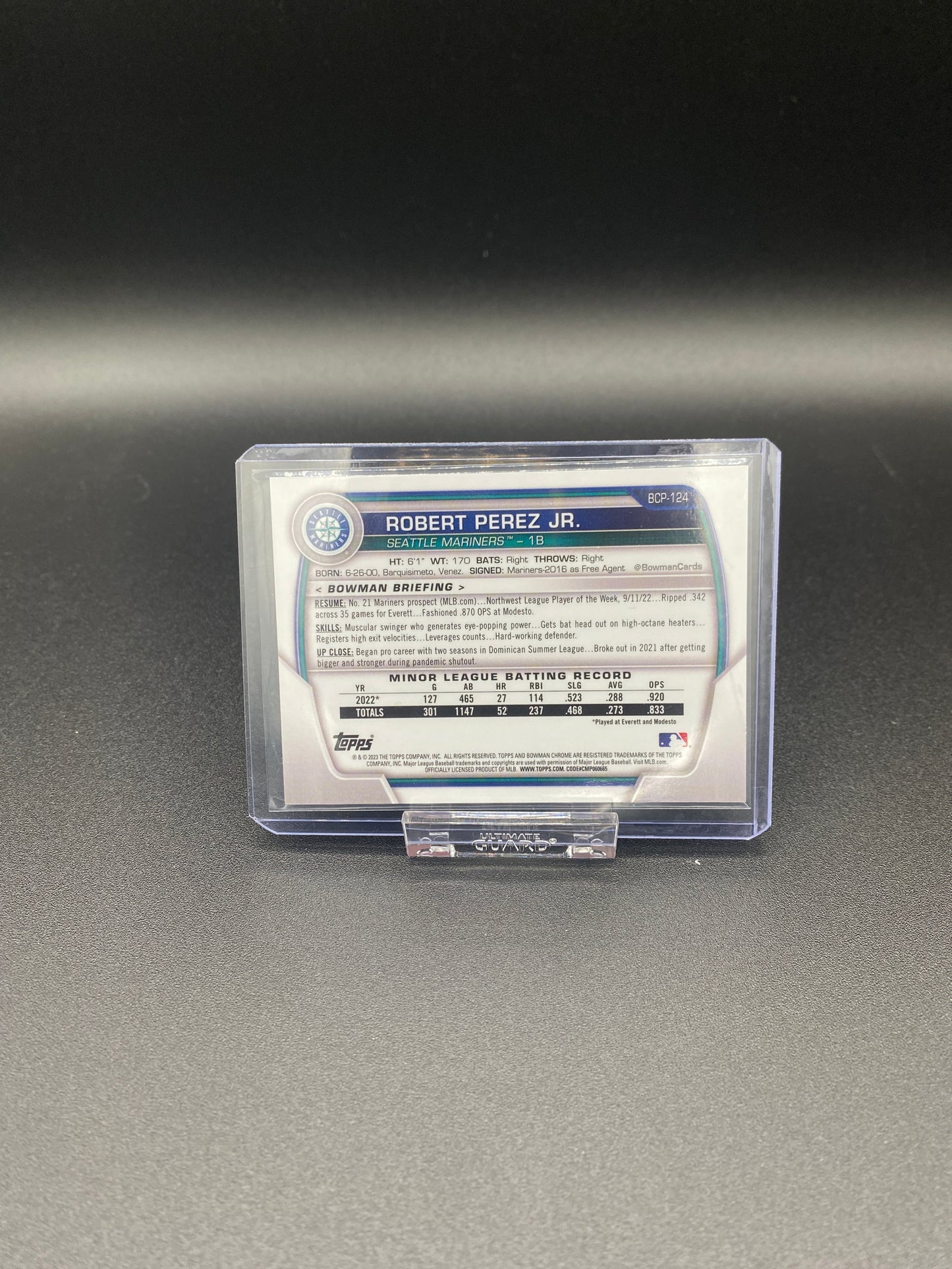 Robert Perez Jr 1st Bowman Chrome Green 55/99