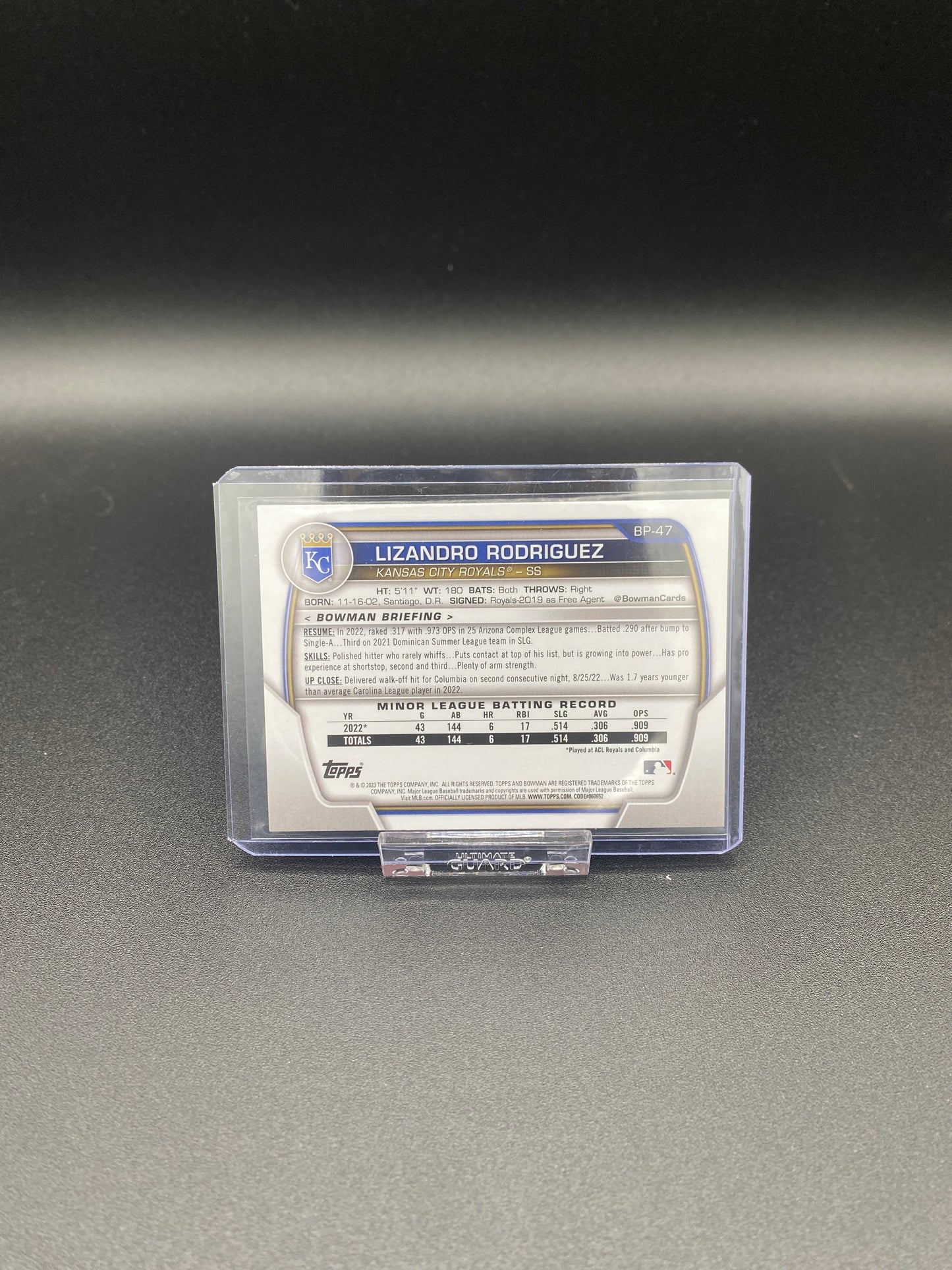 Lizandro Rodriguez 1st Bowman Purple /250