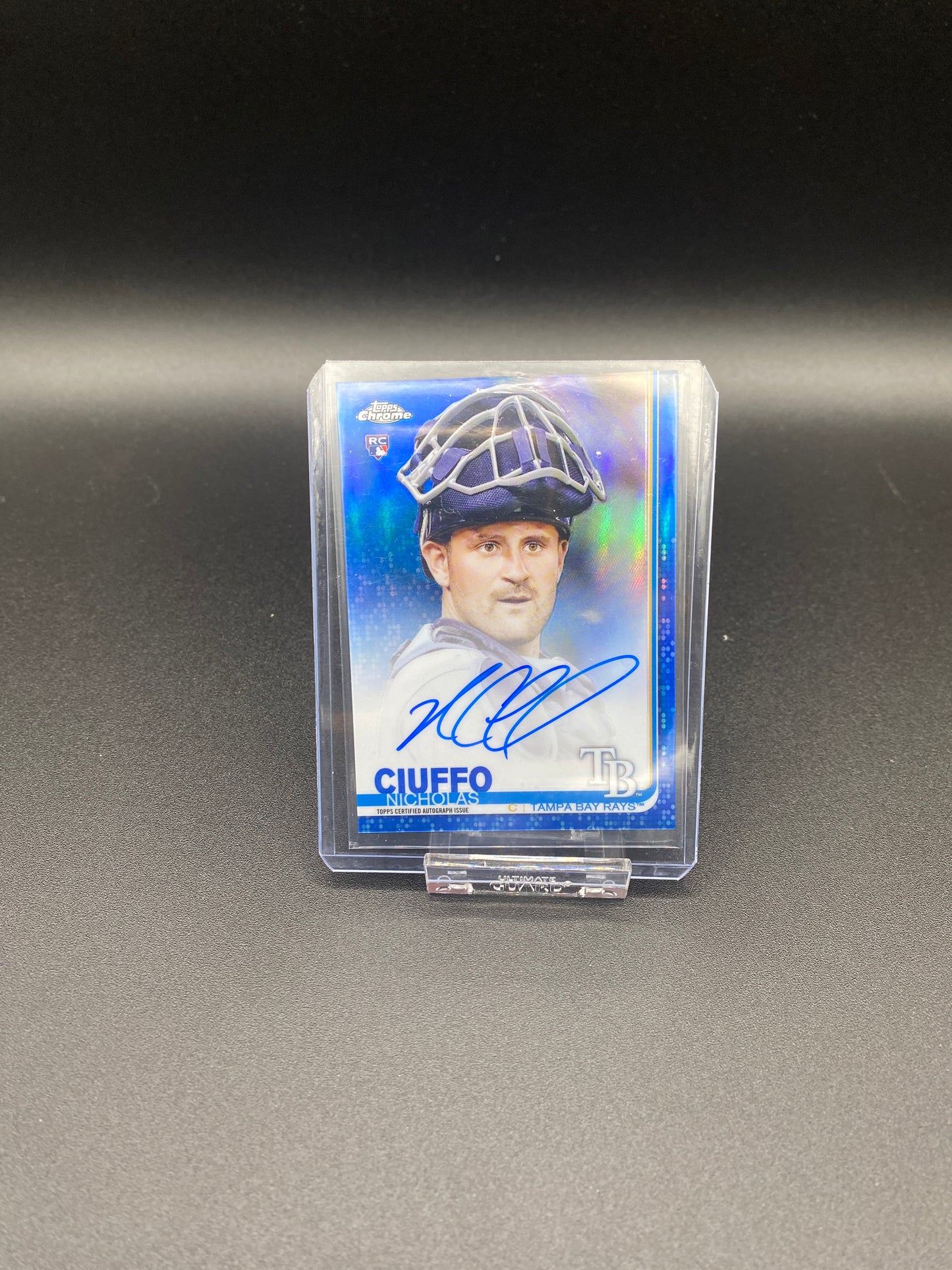Nicholas Ciuffo Topps Chrome Blue Autograph Rookie Card 79/150