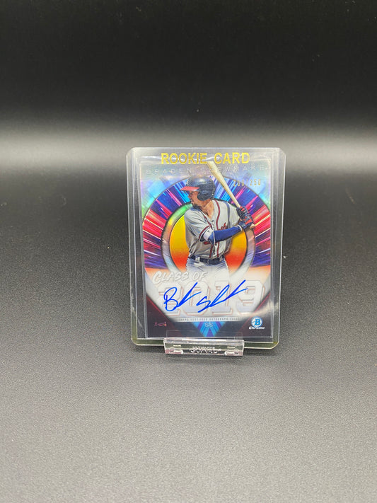 Braden Shewmake Bowman Chrome Class of 2019 Autograph 209/250