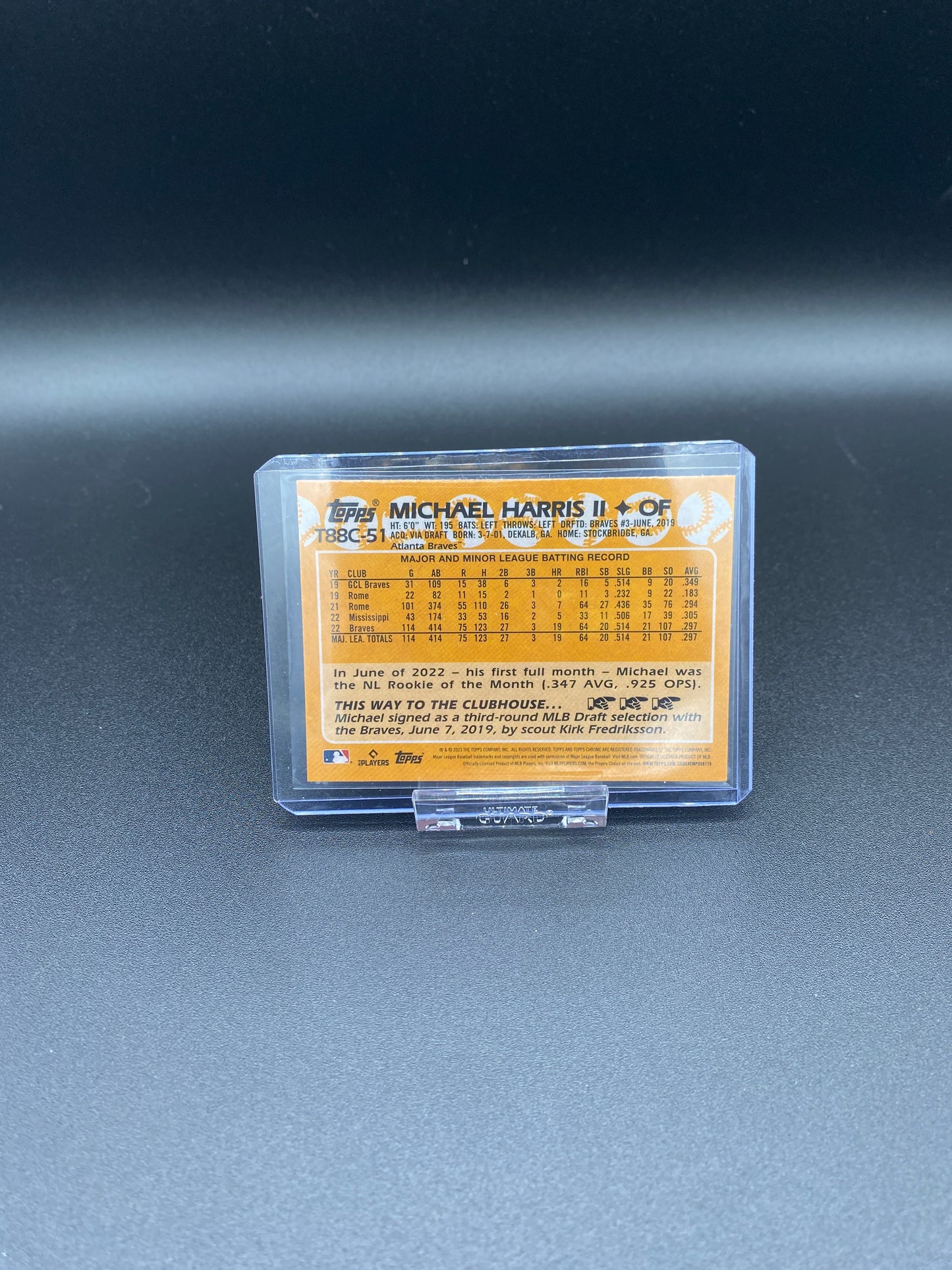 Michael Harris Topps Series 2 Chrome Silver Pack Rookie Card