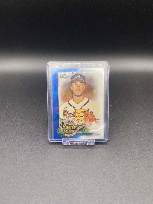 Matt Olson Topps Allen & Ginter Chrome Blue 53/150