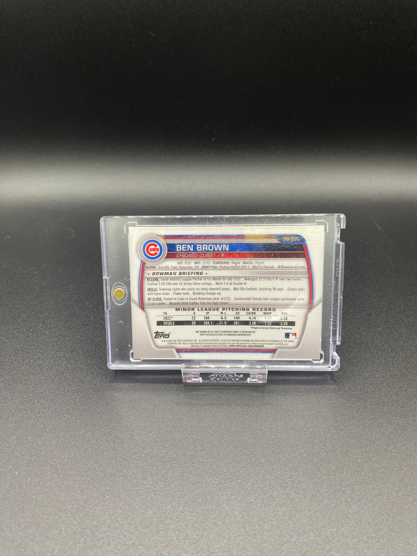 Juan Alonso 1st Bowman Chrome Autograph