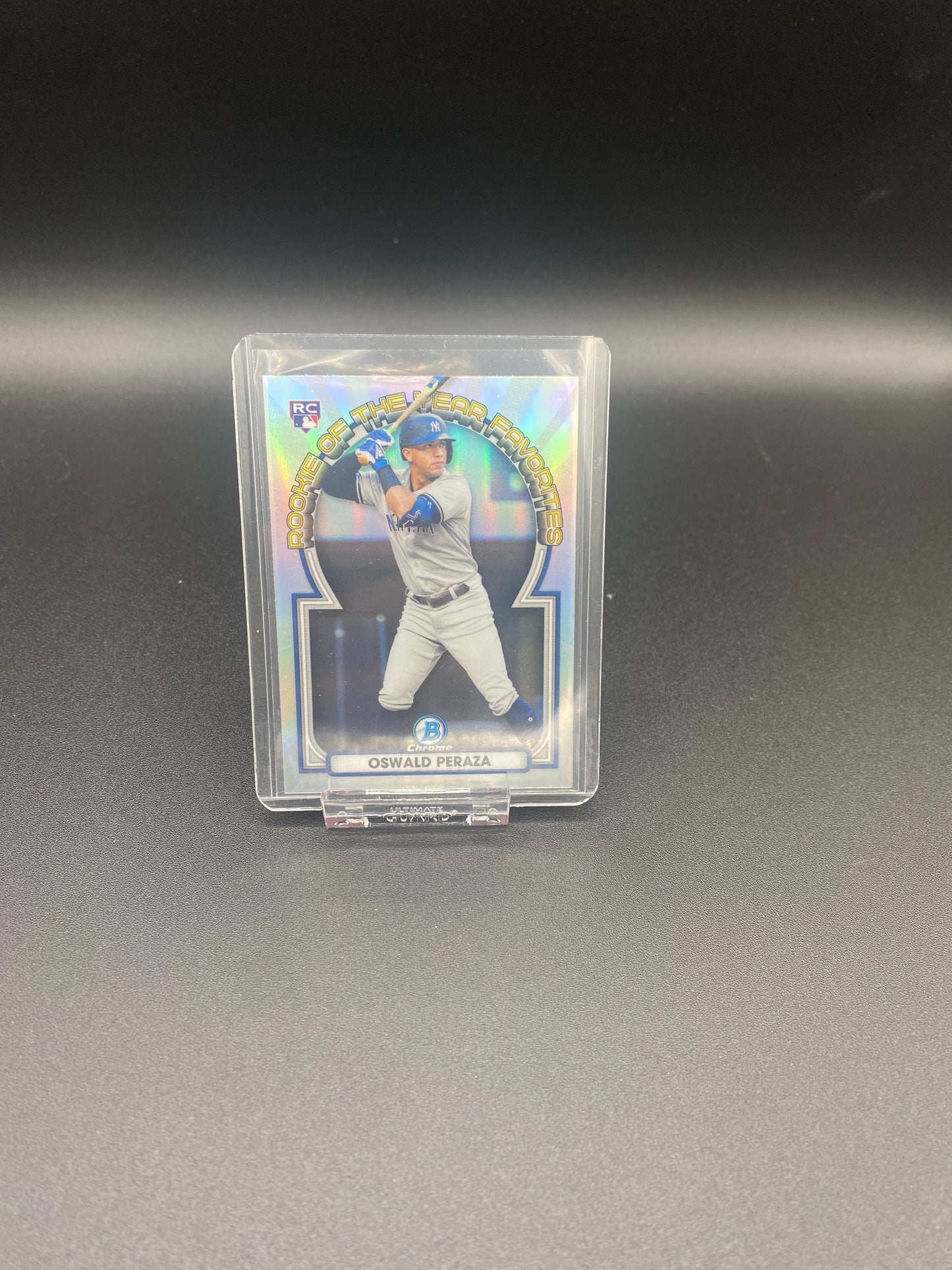 Oswald Peraza Bowman Chrome Rookie of the Year Favorites RC