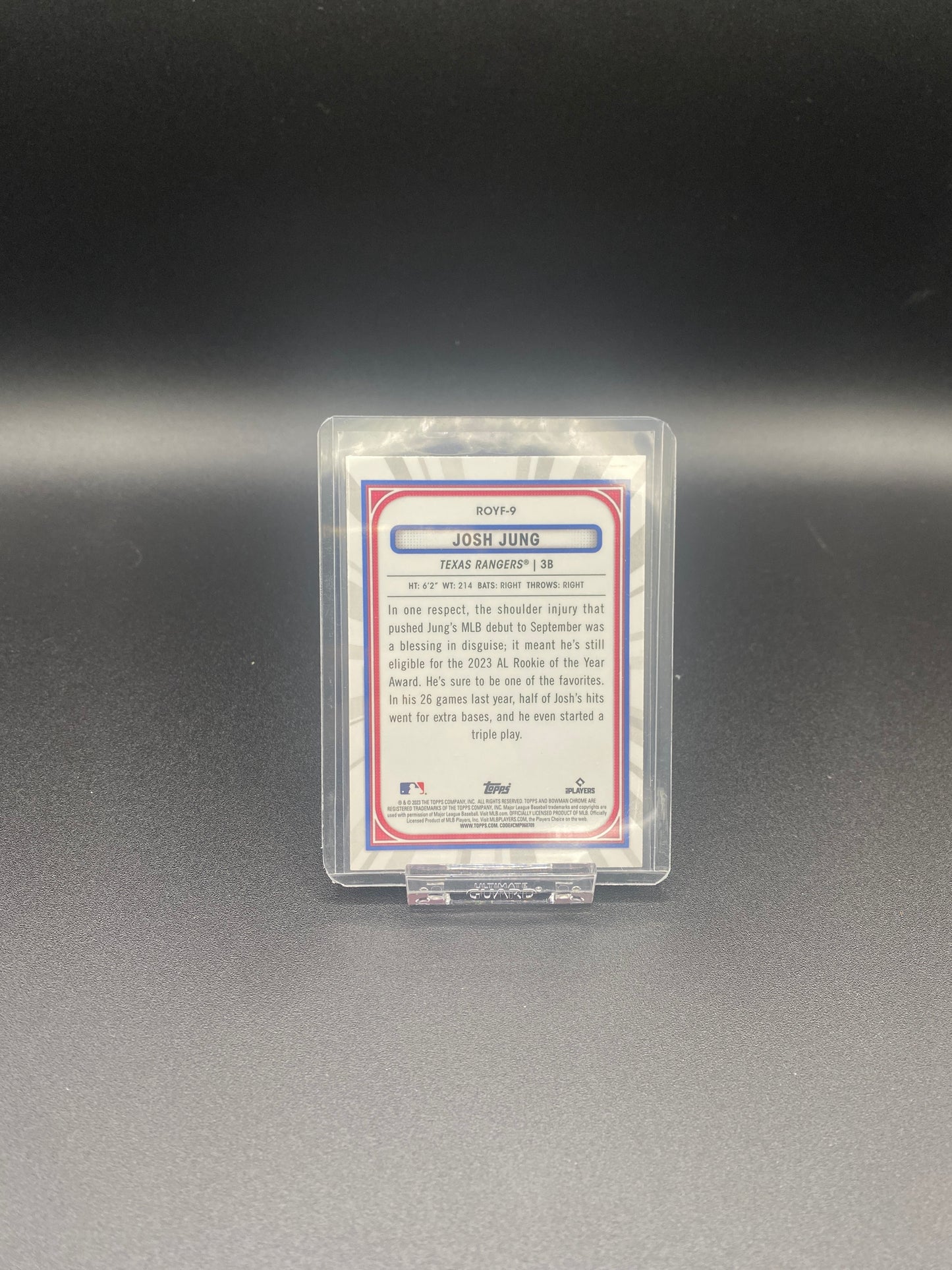 Josh Jung Bowman Chrome Rookie of the Year Favorites RC