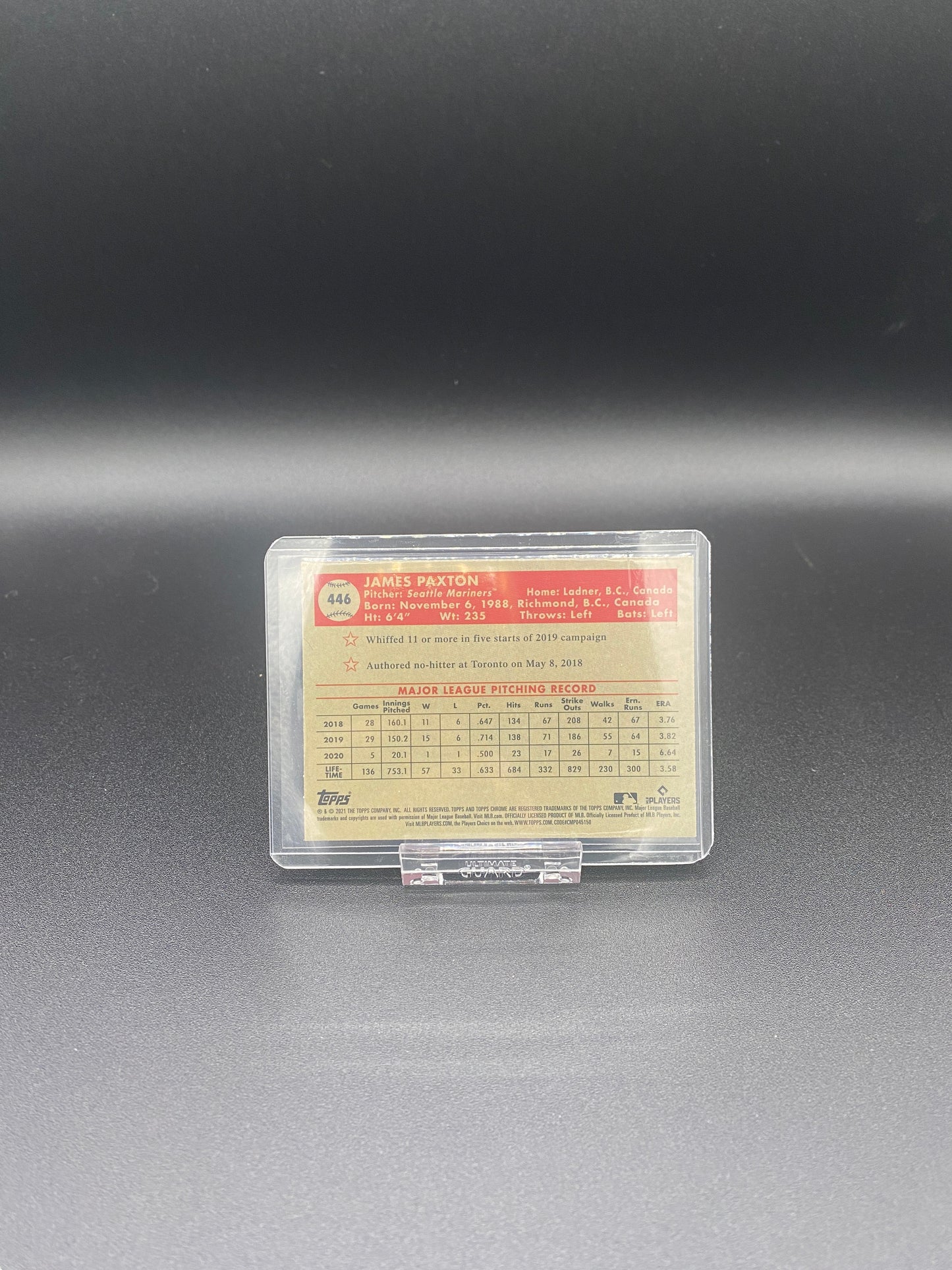 James Paxton Topps Chrome Platinum Anniversary Sticker