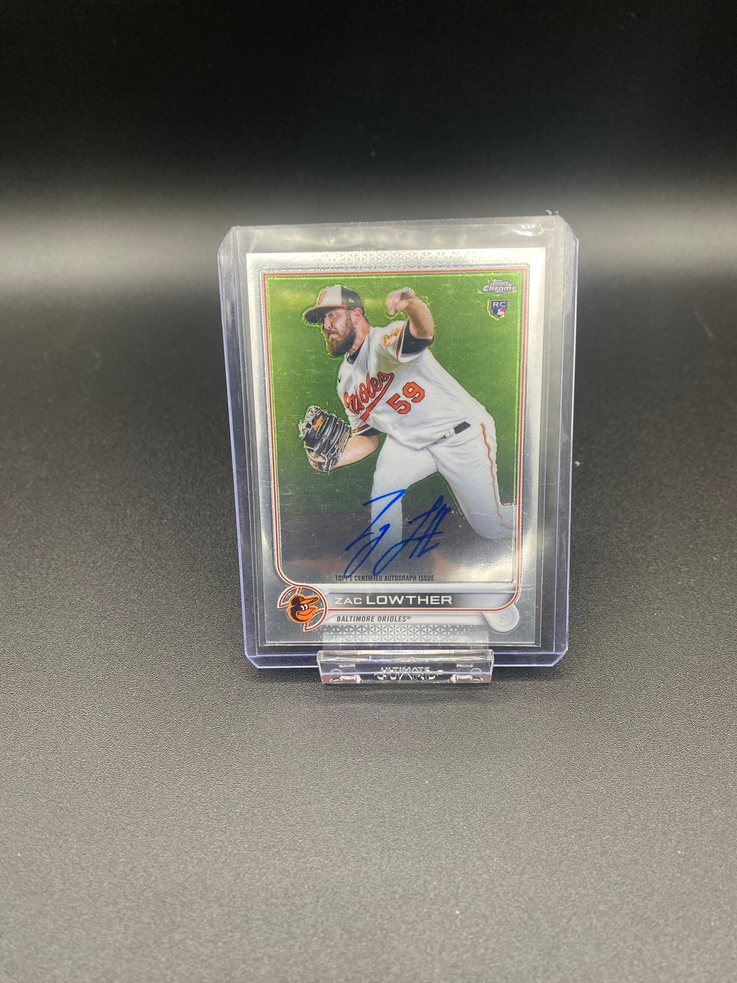 Zac Lowther Topps Chrome Rookie Autograph