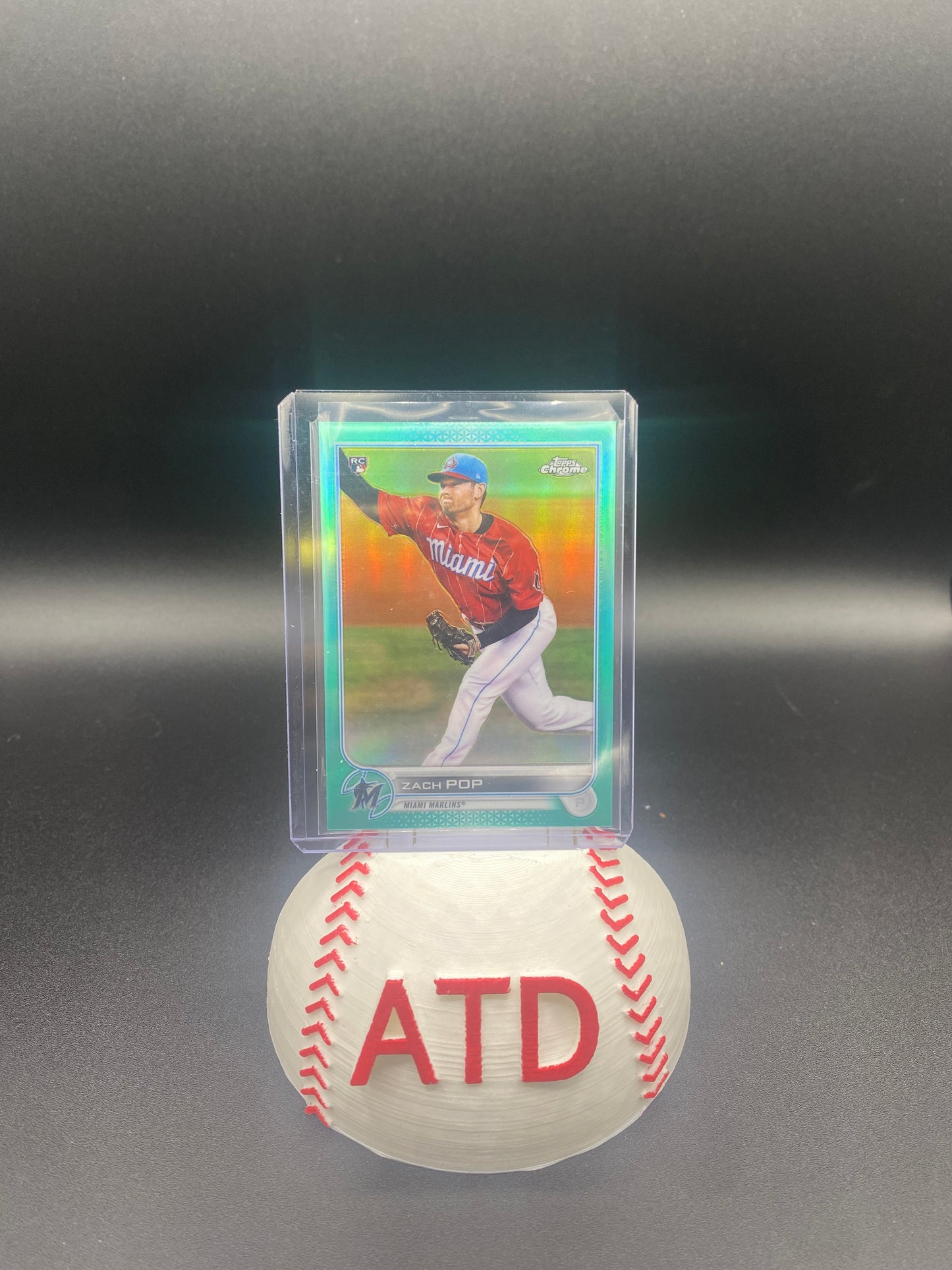 Zach Pop Topps Chrome Aqua Rookie Card 114/199