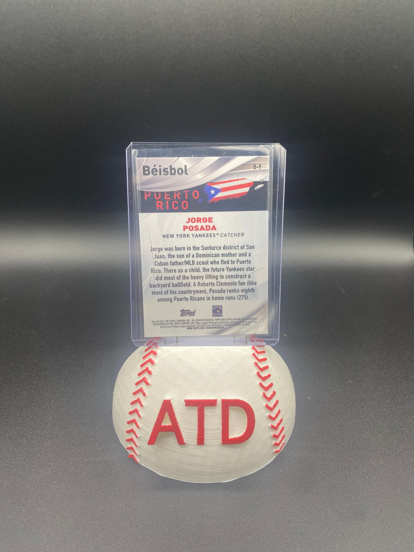Jorge Posada Topps Chrome Puerto Rico Beisbol