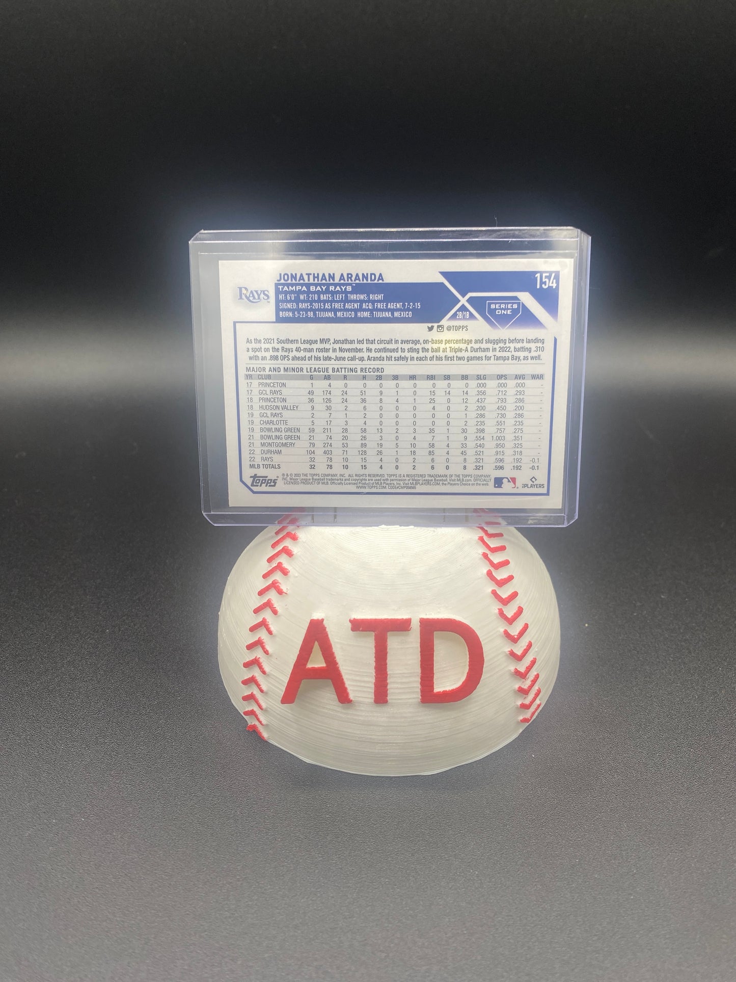 Jonathon Aranda Topps Chrome Rookie Card