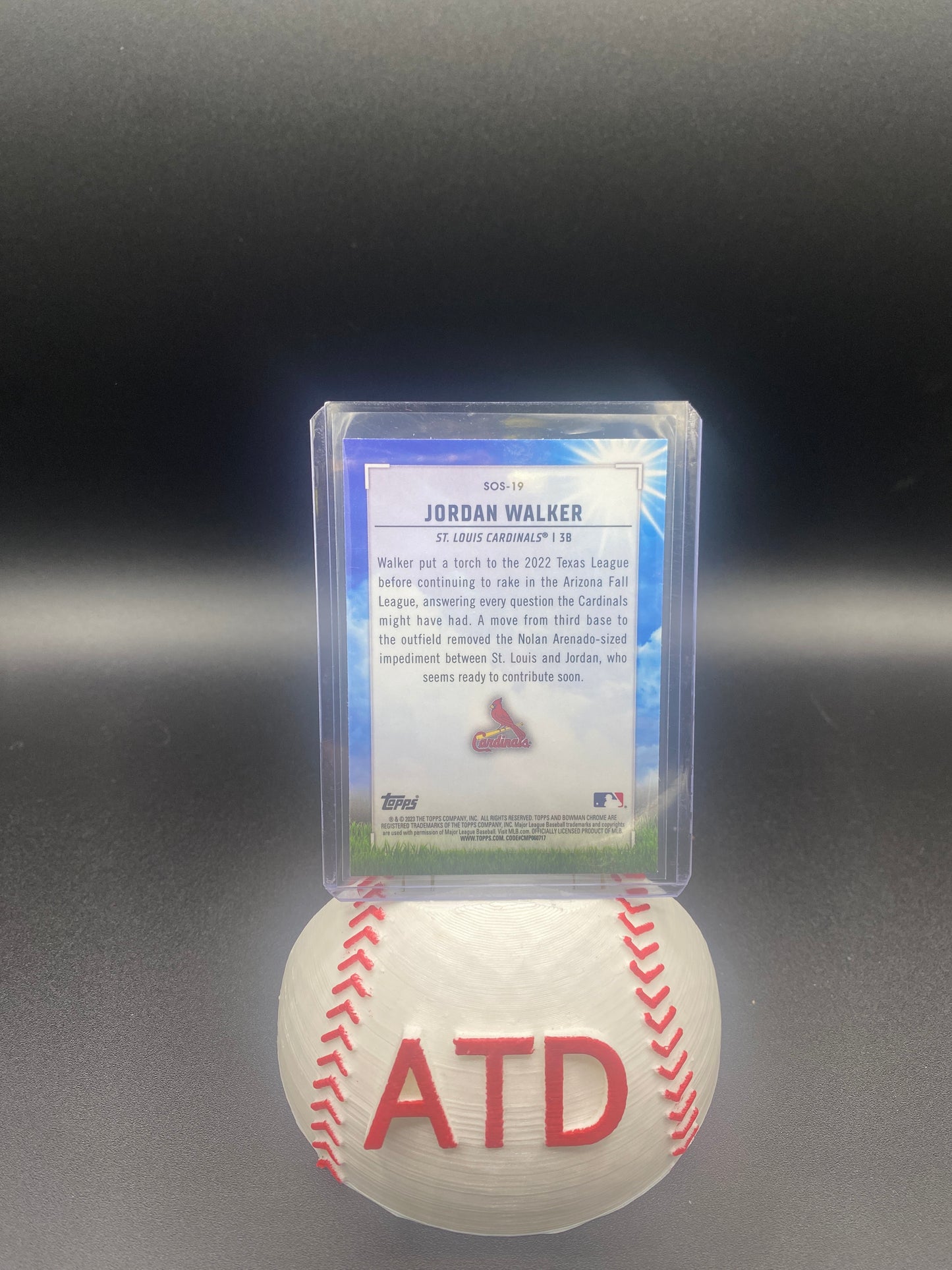 Jordan Walker Bowman Chrome Sights Set on September