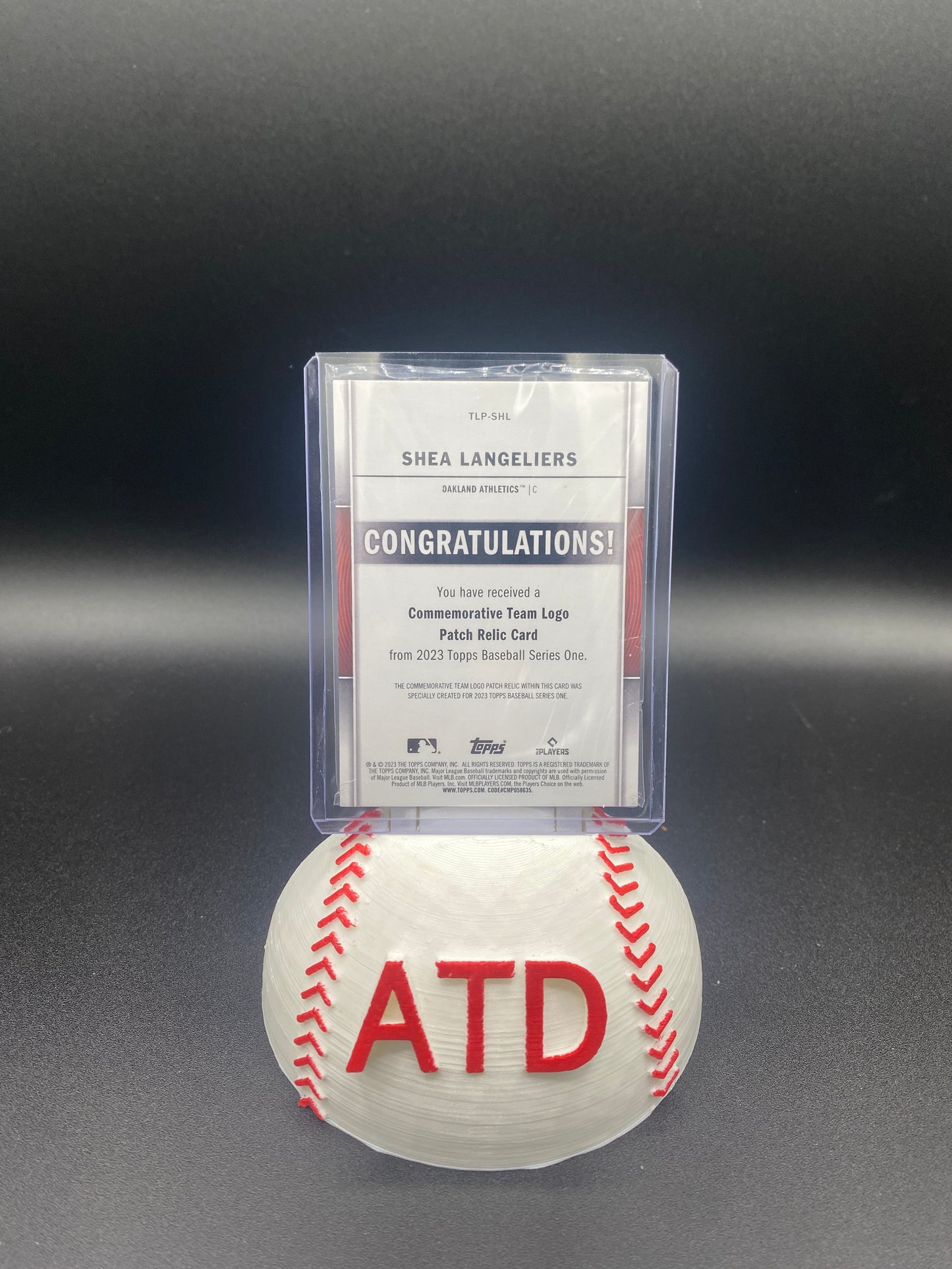 Shea Langeliers Team Patch Rookie Card