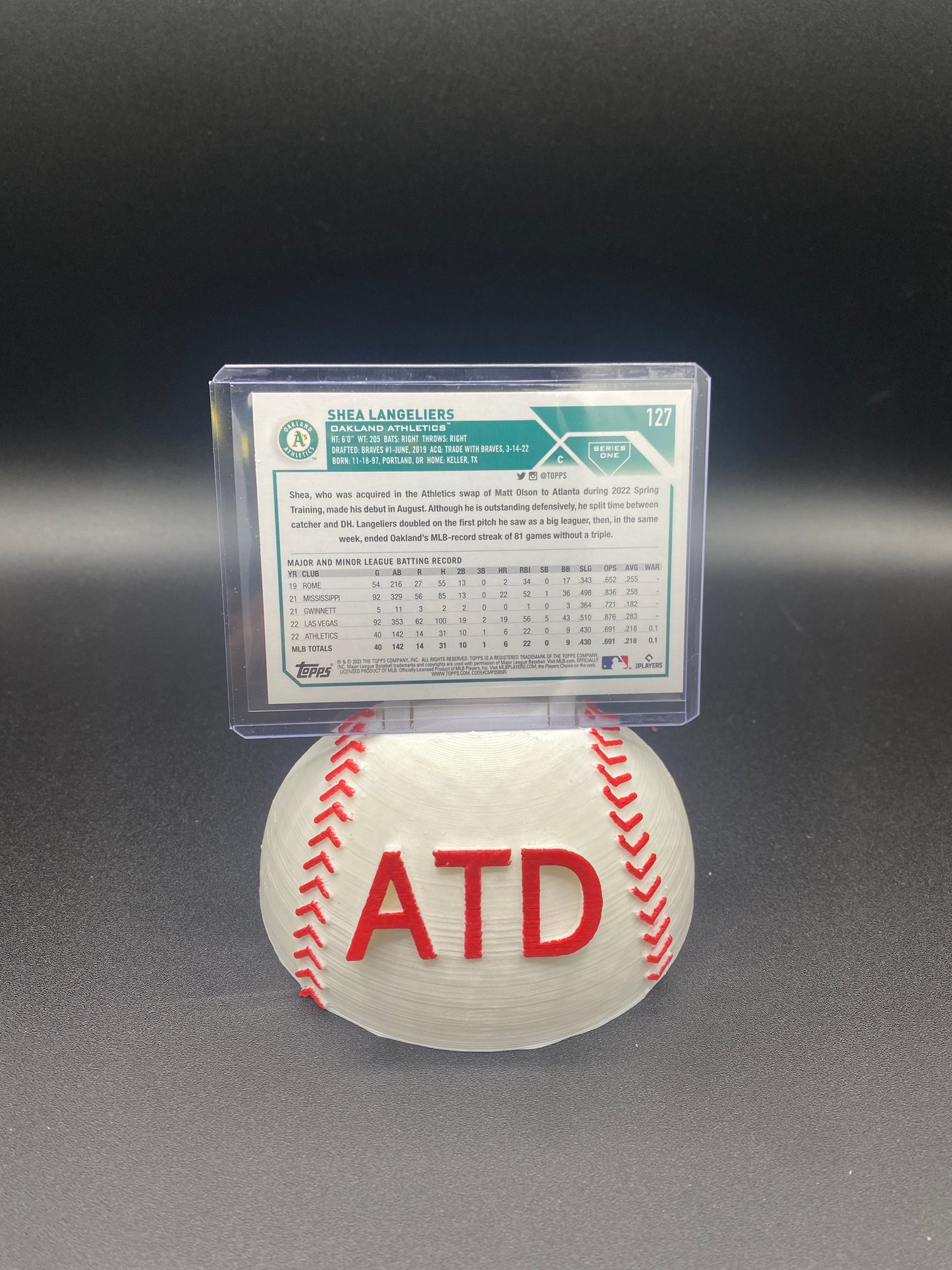 Shea Langeliers Topps Chrome Rookie Card