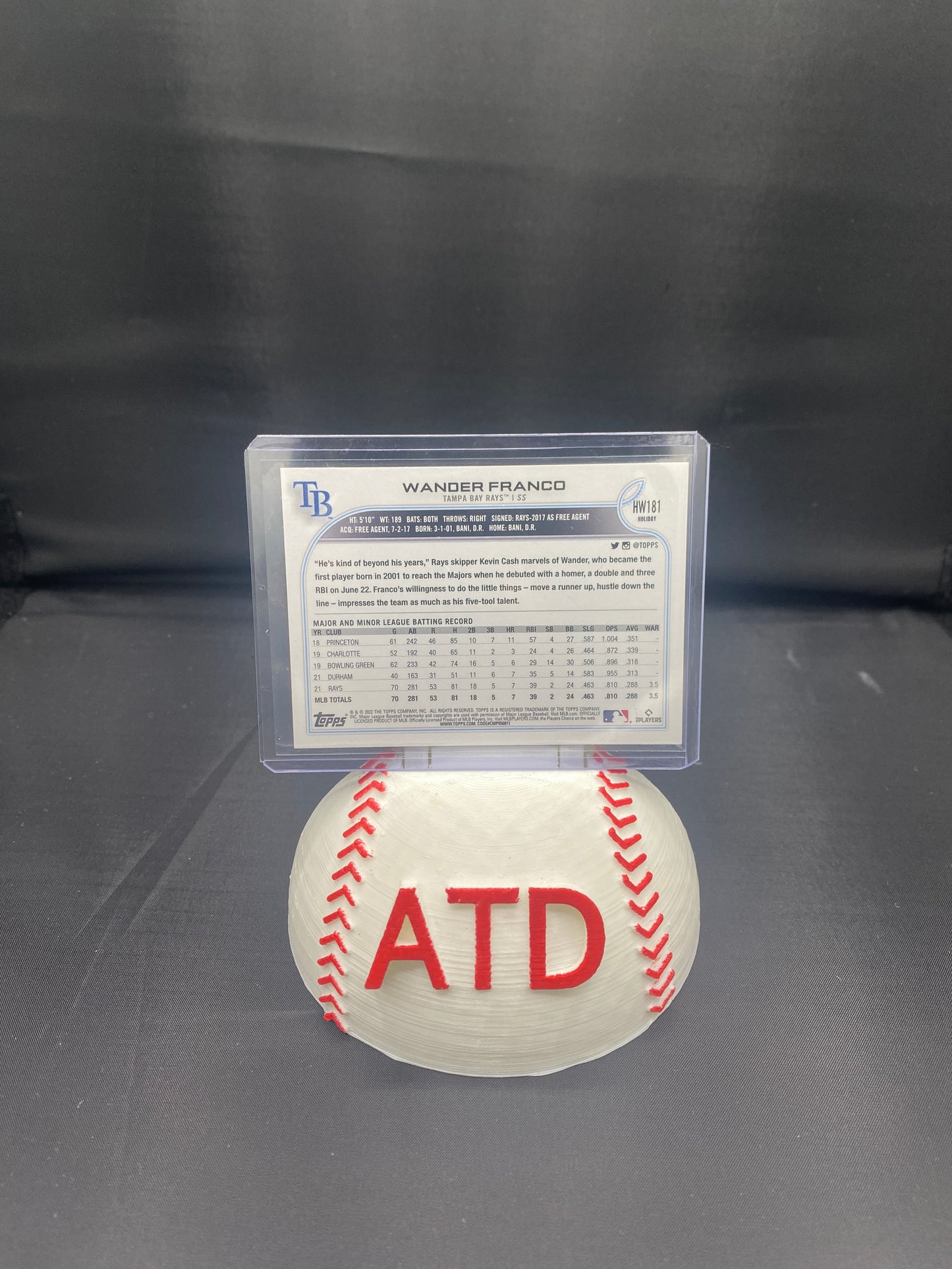 Wander Franco Topps Holiday Edition Gold Cup Rookie Card