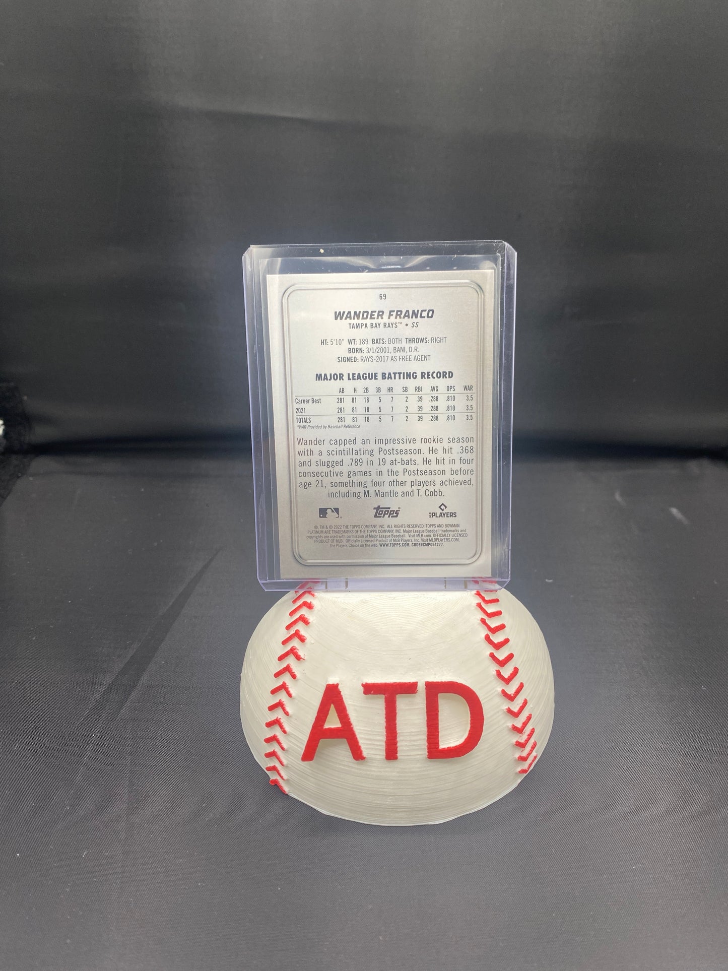 Wander Franco Bowman Platinum Rookie Card