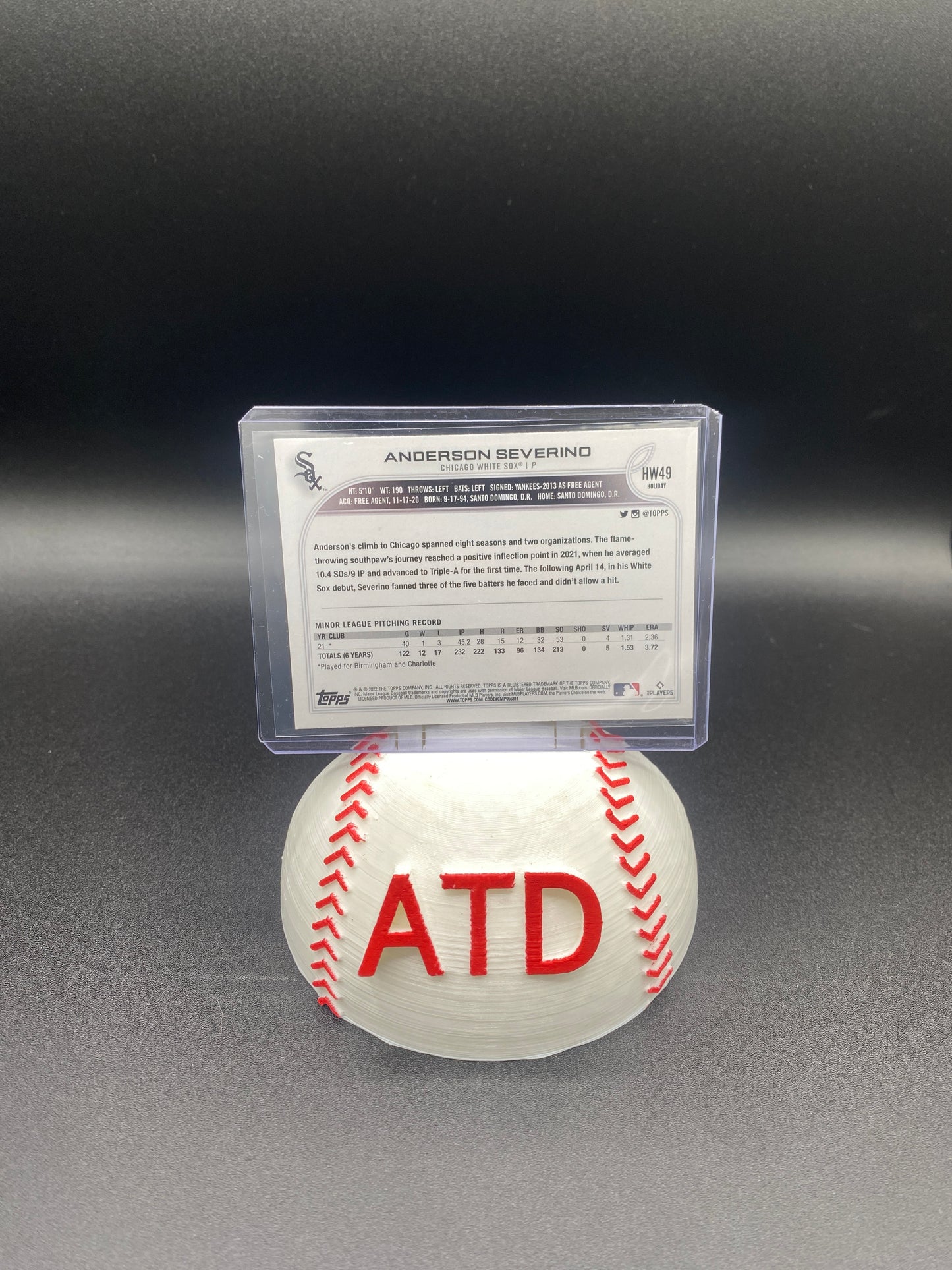 Anderson Severino Topps Holiday Metallic Parallel Rookie Card