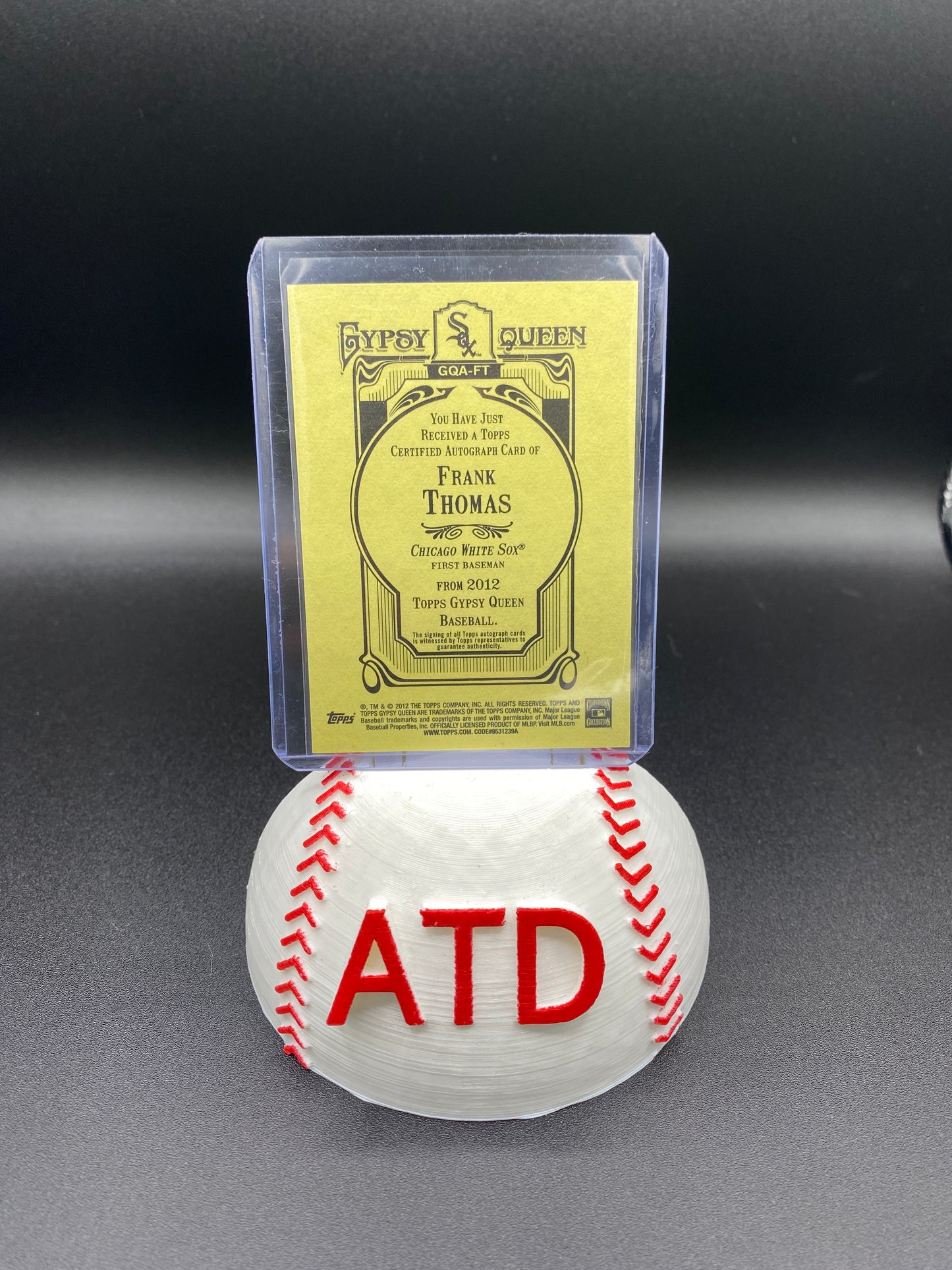 Frank Thomas Gypsy Queen Autograph