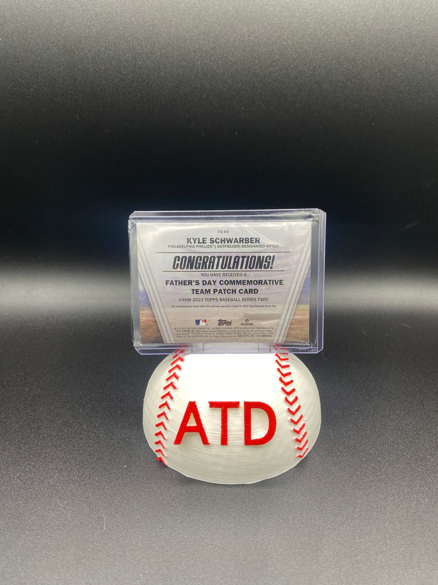 Kyle Schwarber Father's Day Commemorative Team Patch