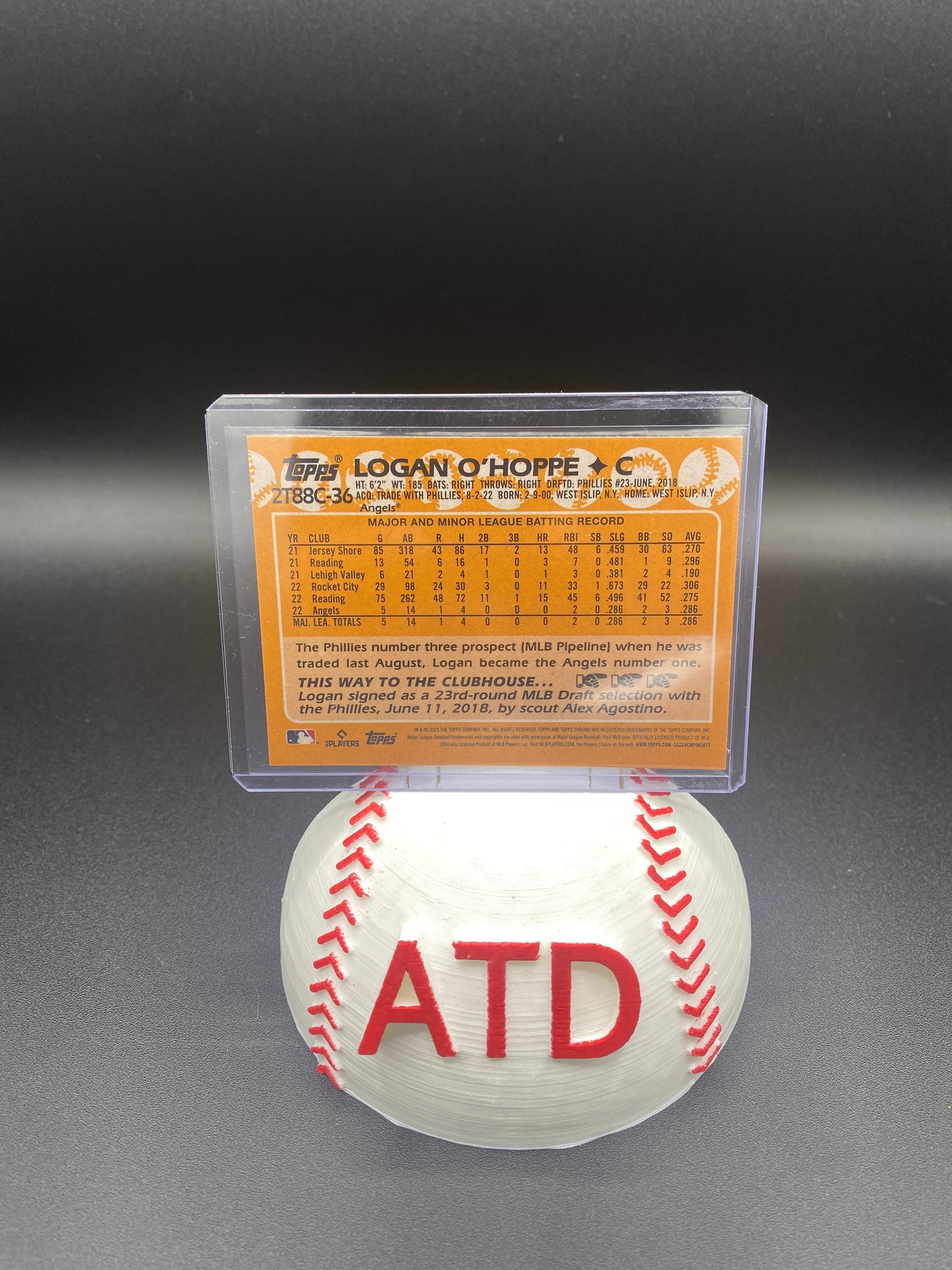 Logan O' Happe Topps Chrome 35th Anniversary Silver Pack Rookie Card