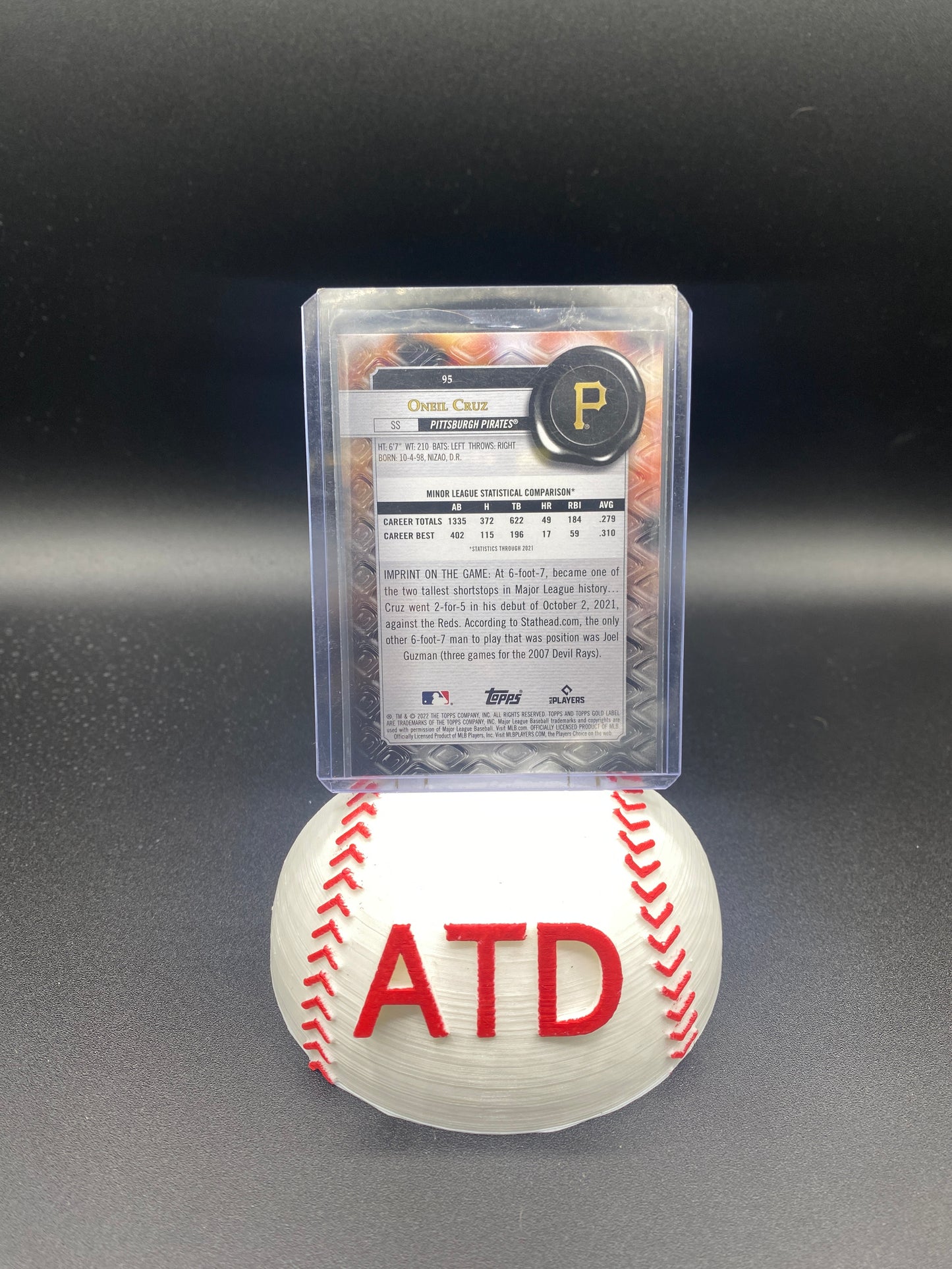 Oneil Cruz Topps Gold Label Rookie Card