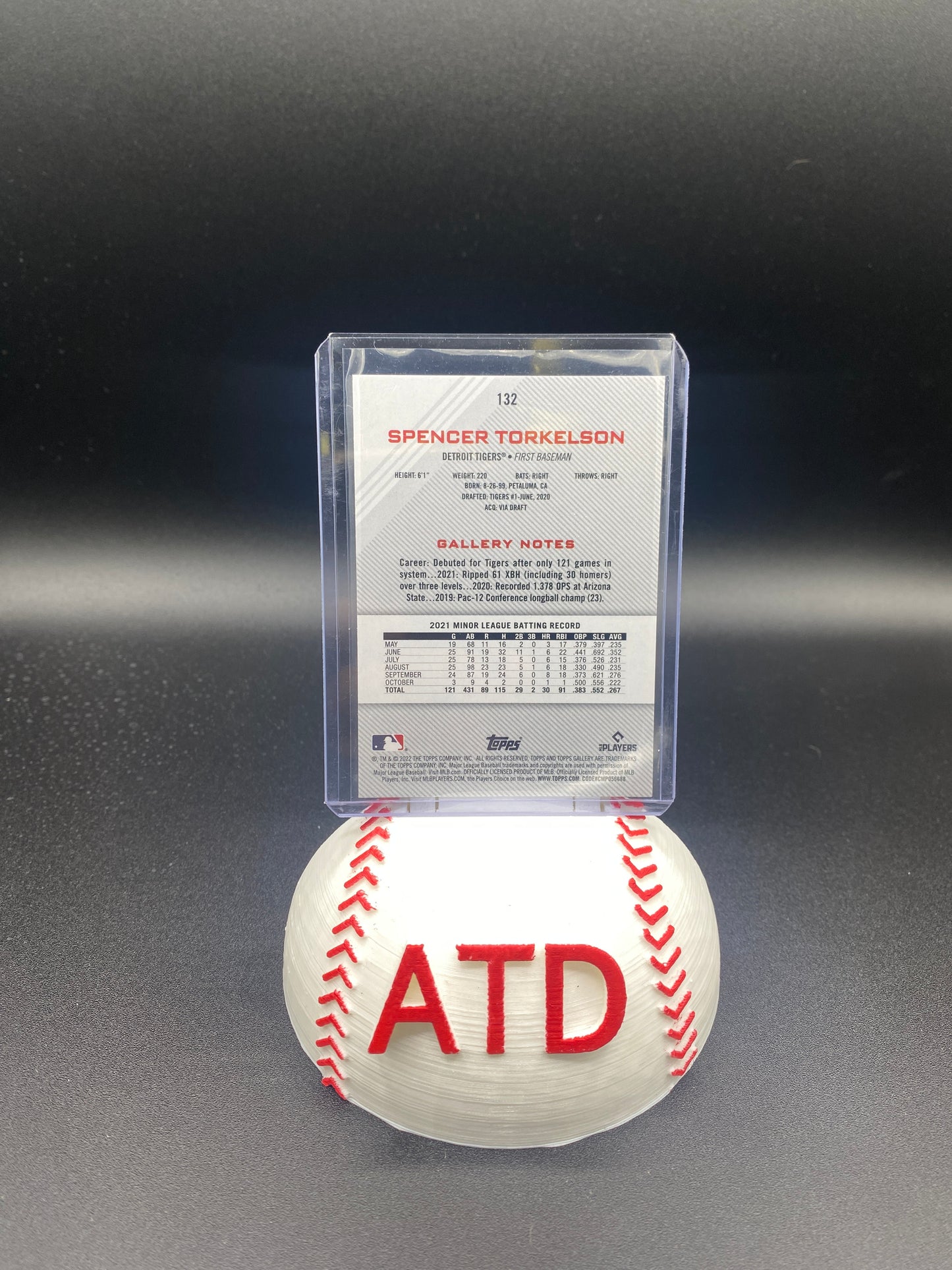 Spencer Torkelson Topps Gallery Rookie Card