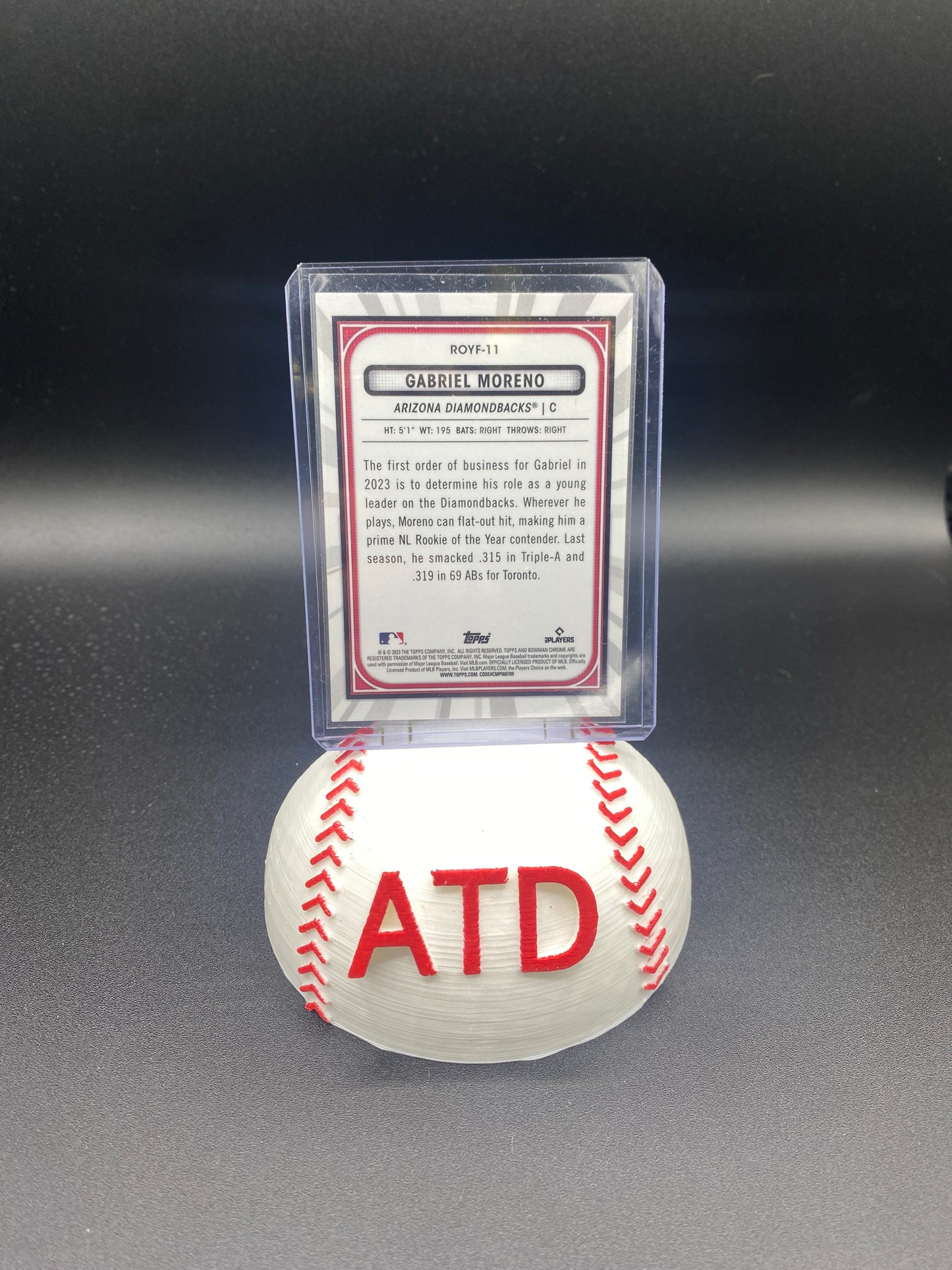 Gabriel Moreno Bowman Chrome Rookie Of The Year Favorites Rookie Card