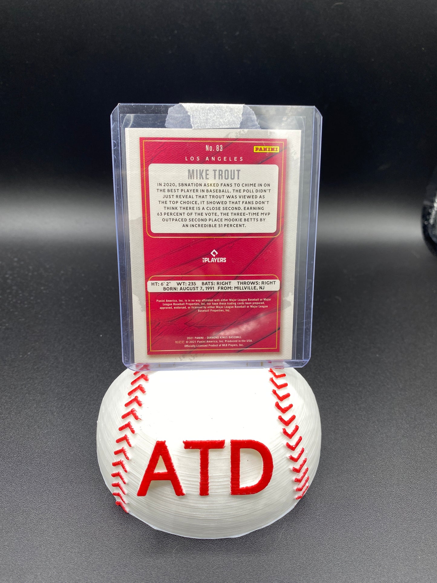 Mike Trout Panini Diamond Kings Artist Proof