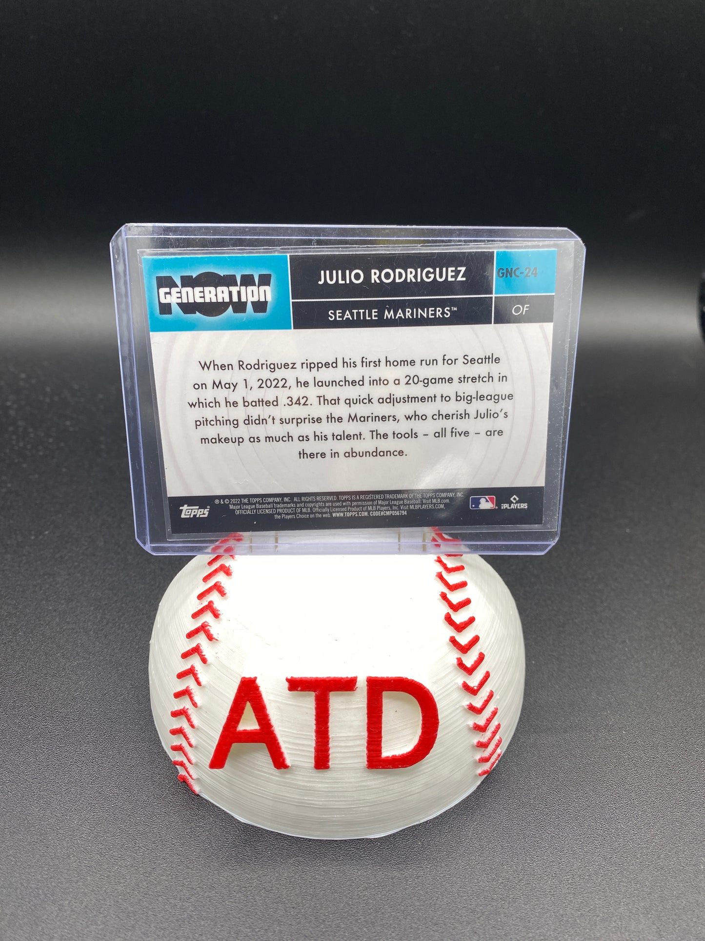 Julio Rodriguez Topps Chrome Generation Rookie Card