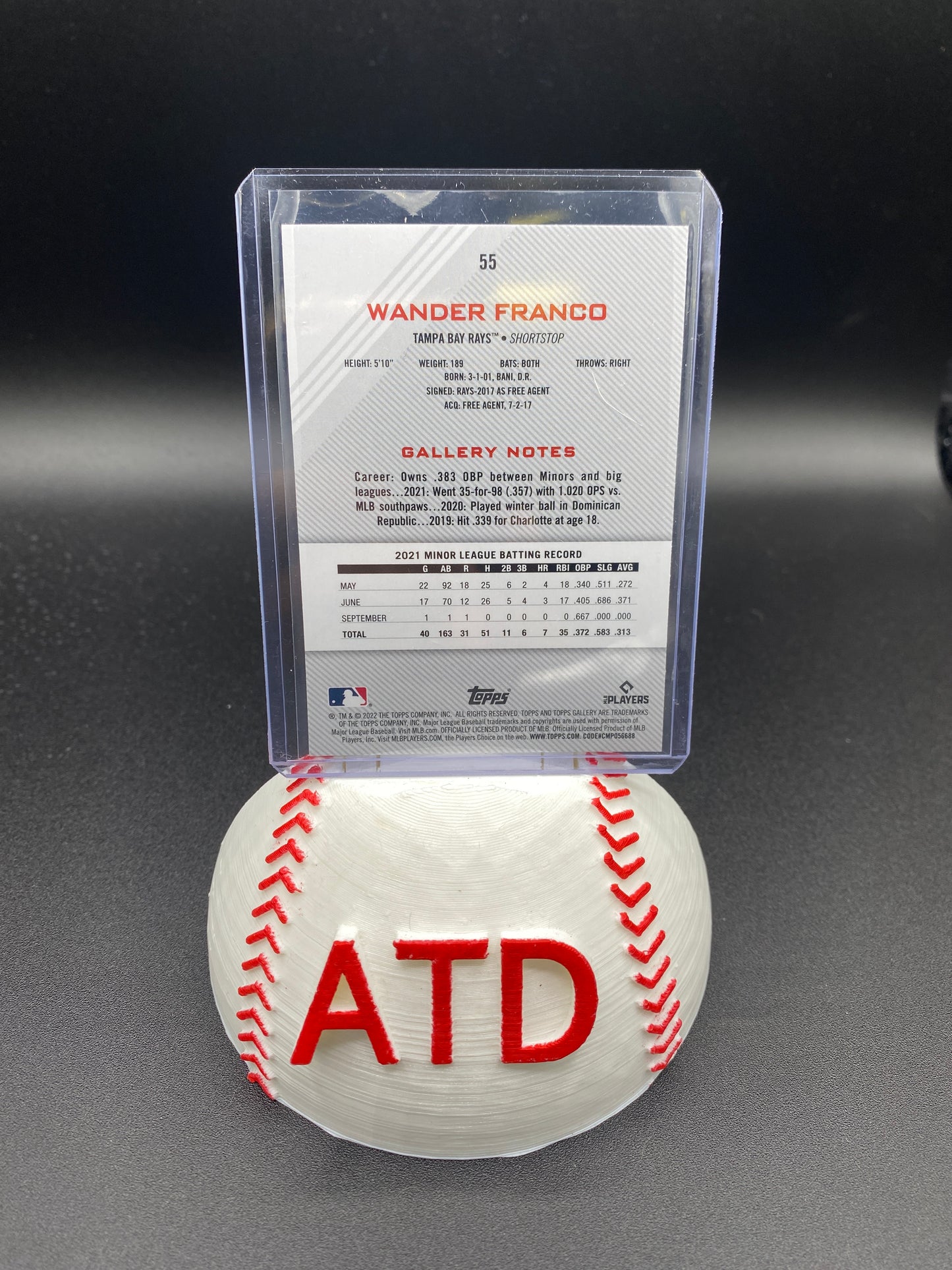 Wander Franco Topps Gallery Rookie Card