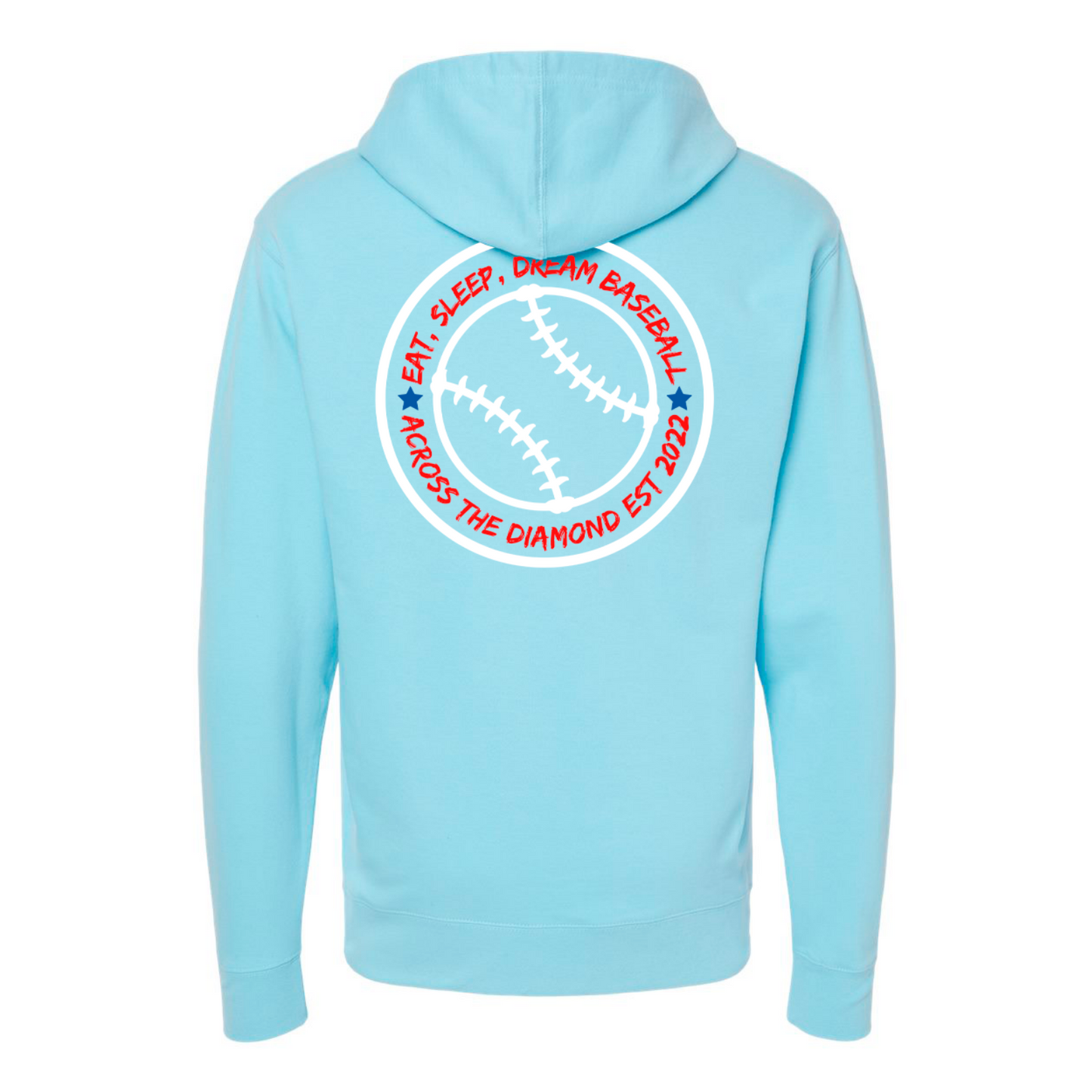 Eat Sleep Dream Baseball - Midweight Hoodie