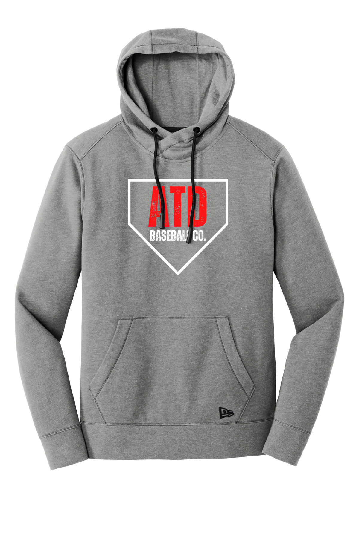 New Era Tri Blend Fleece Pullover Hoodie atd baseball