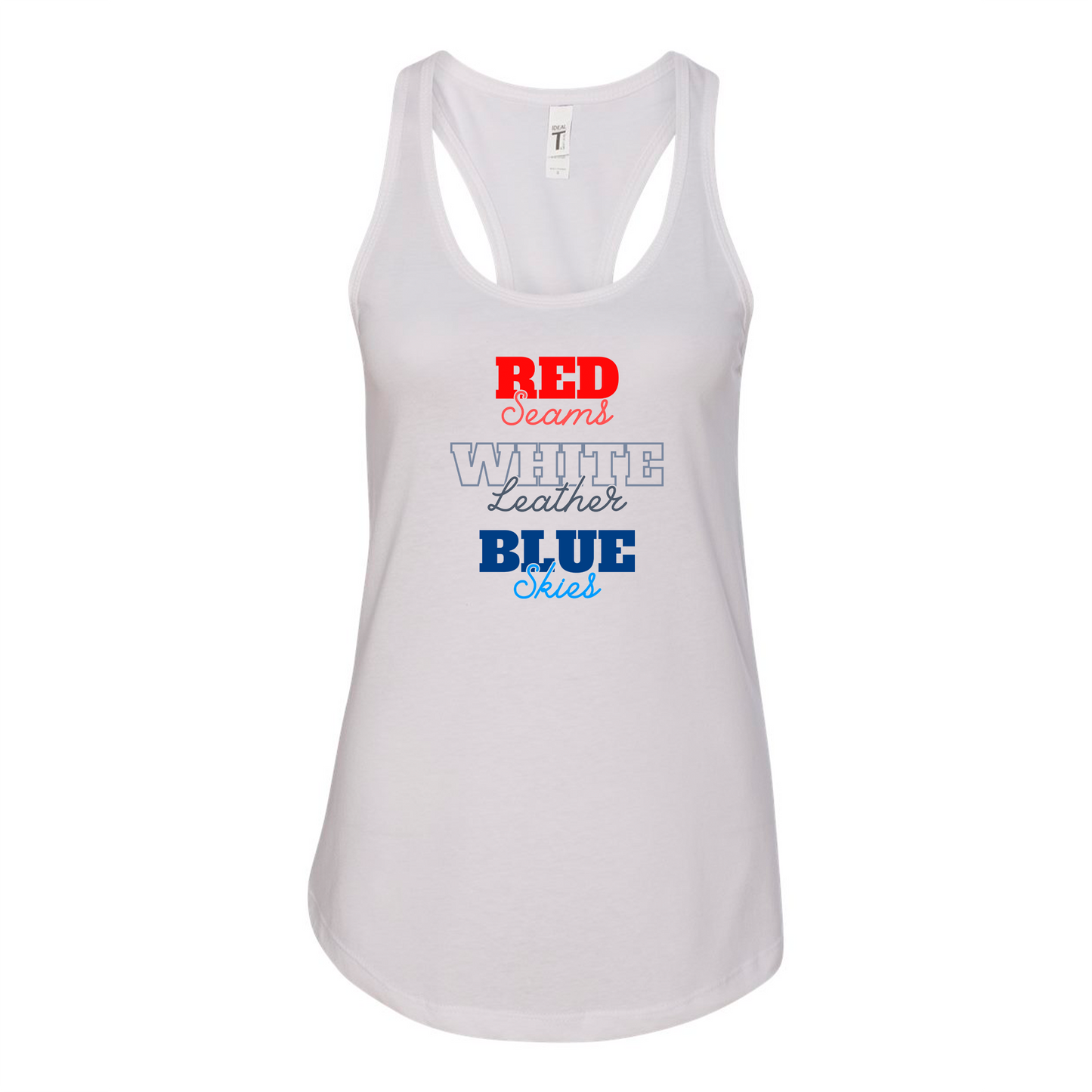 Red Seams, Blue Skies - Ladies Tank