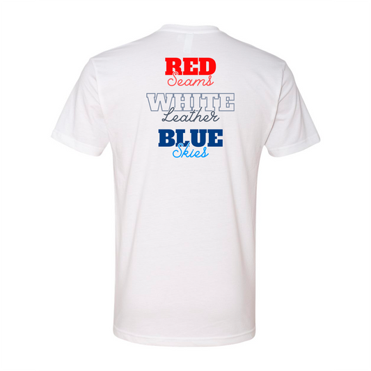 Red Seams, Blue Skies - Cotton Tee