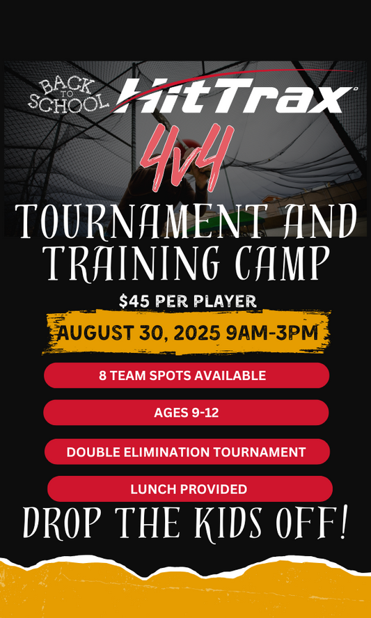 Back to School HitTrax Youth 4v4 Baseball Tournament and Training Camp - Session 2