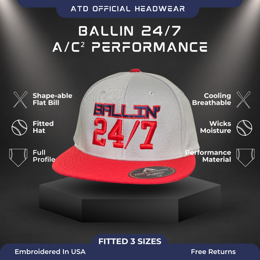 Ballin' 24/7 - Fitted Performance Hat
