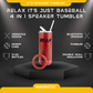 4 IN 1 SPEAKER TUMBLER