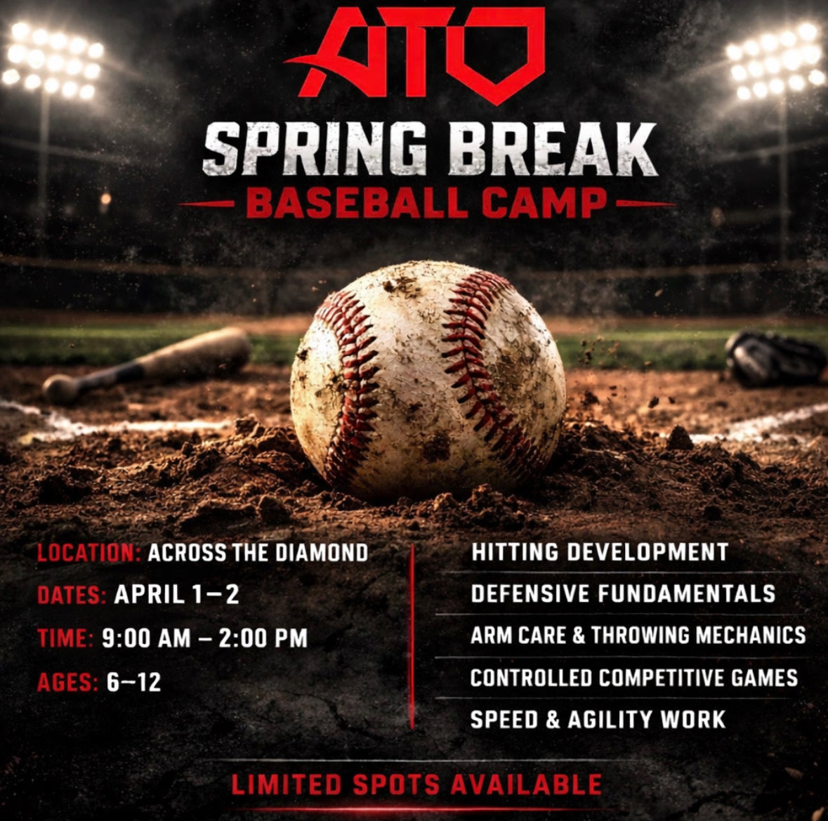 Spring Break Baseball Camp