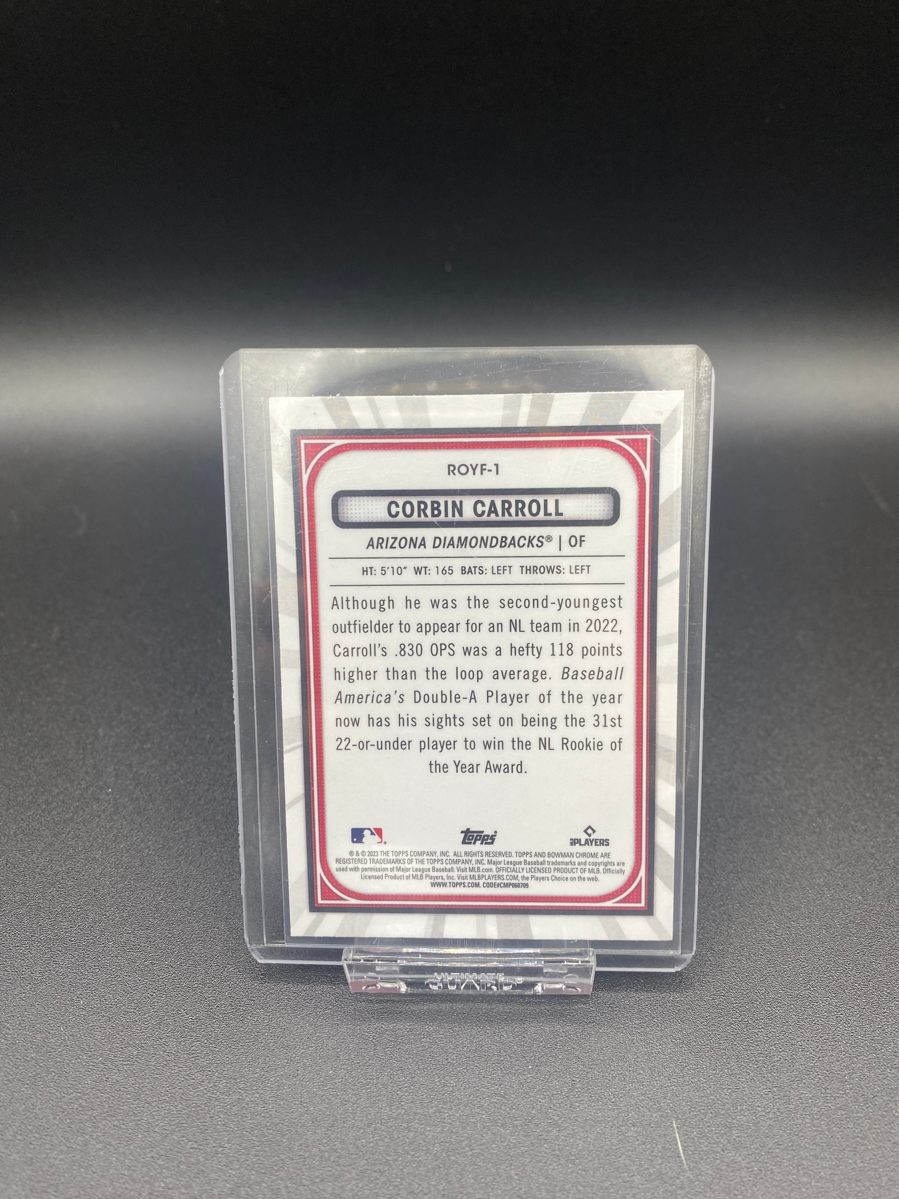 Corbin Carroll Rookie of the Year Favorite Bowman Chrome RC – atd