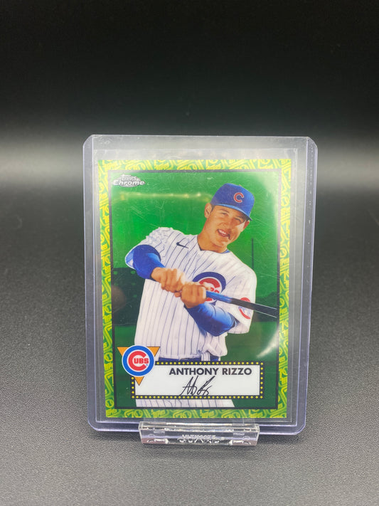 Anthony Rizzo Topps Chrome Green Border Card 1/99