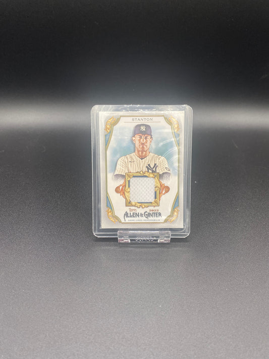Giancarlo Stanton Topps 2022 Allen & Ginter Game Used Jersey Relic