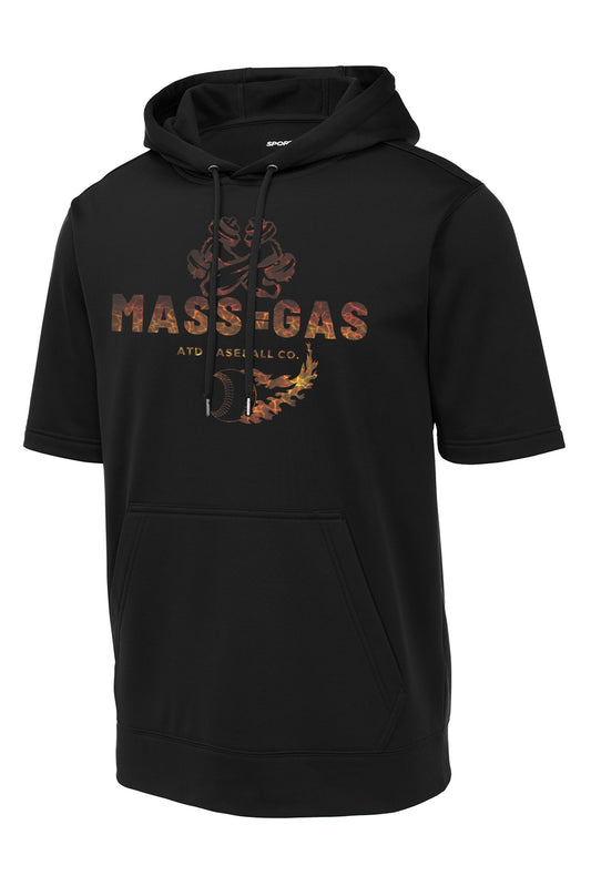 Mass = Gas - Short Sleeve Performance Hoodie